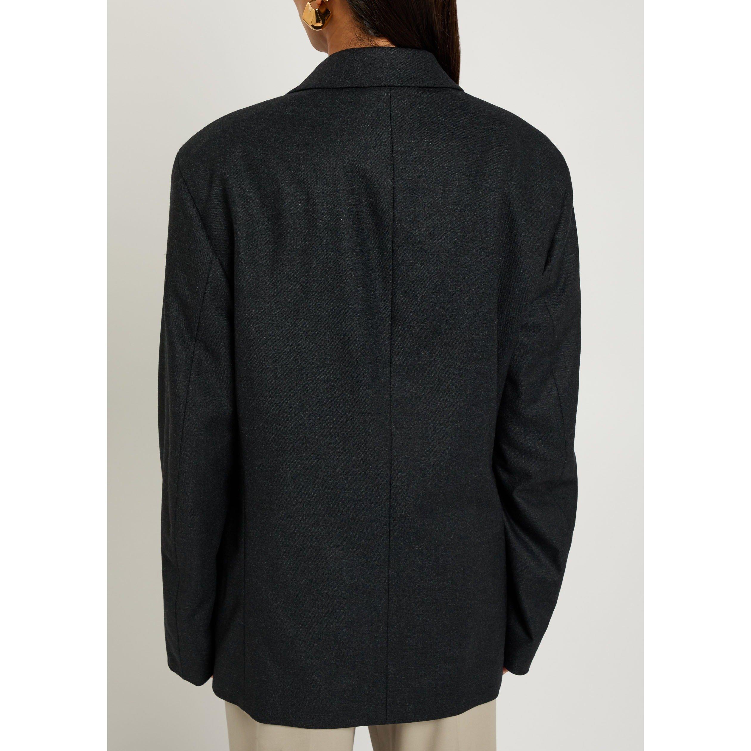 ANTHRACITE - Lemaire - Women's Soft SB Cashmere Blazer - 3