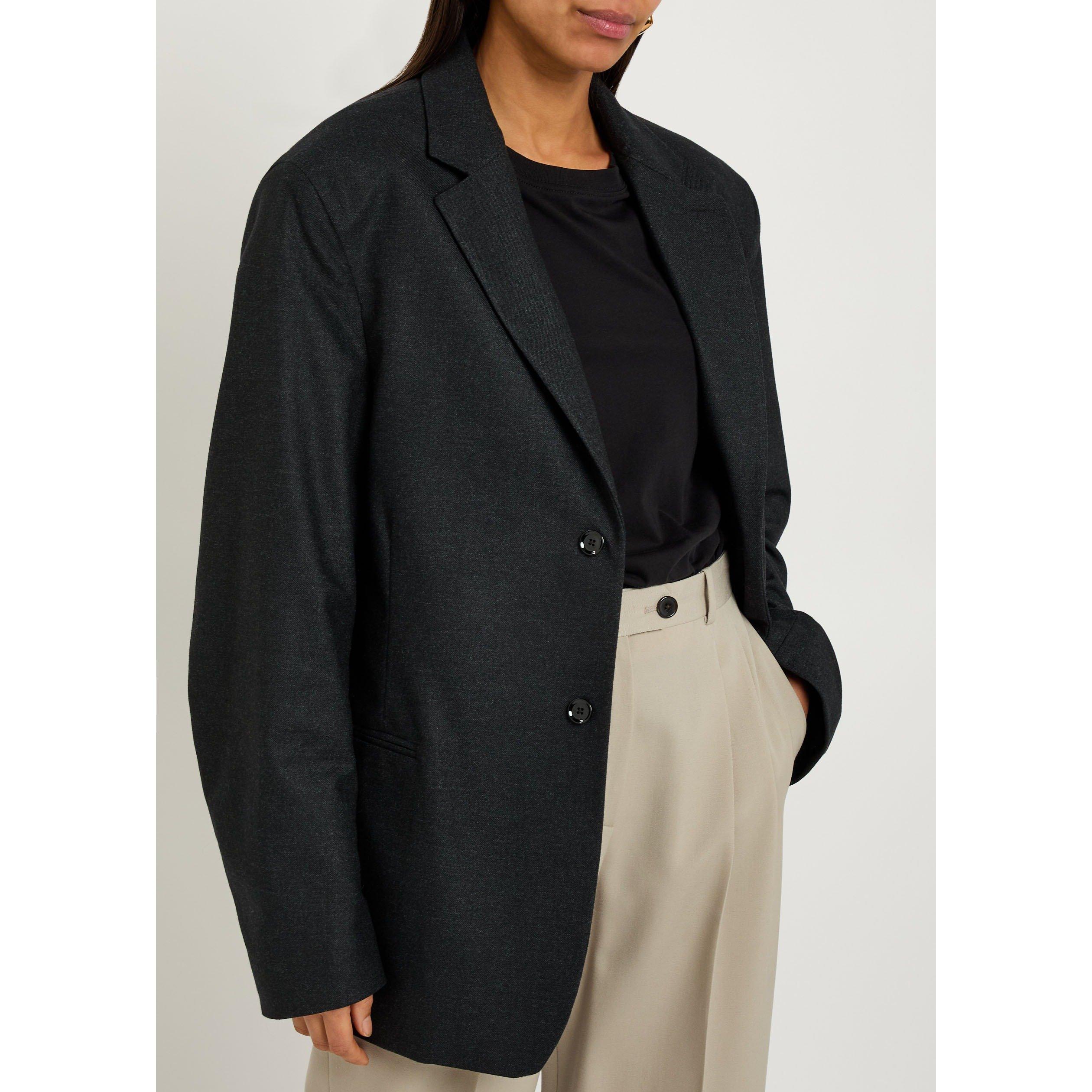 ANTHRACITE - Lemaire - Women's Soft SB Cashmere Blazer - 4