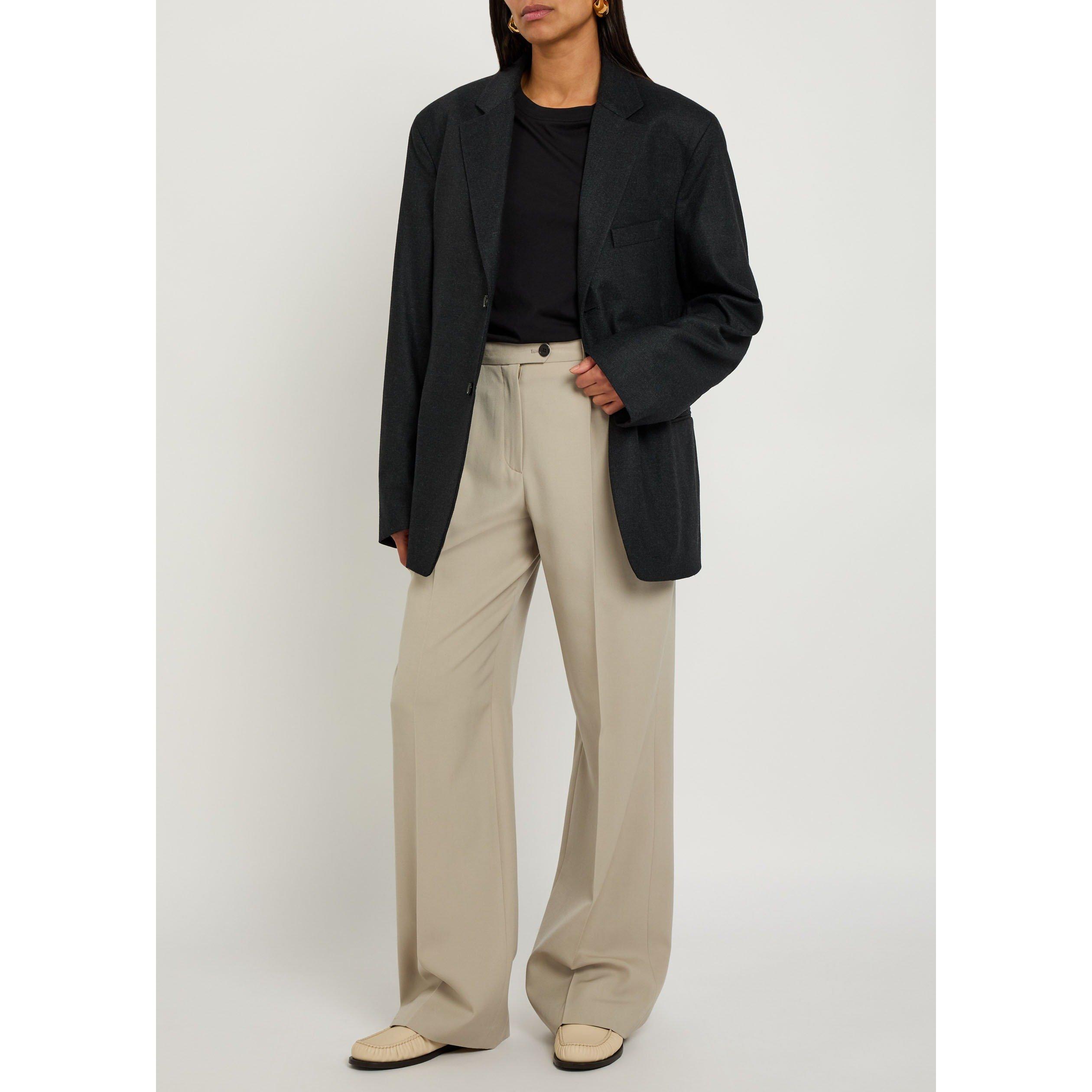 ANTHRACITE - Lemaire - Women's Soft SB Cashmere Blazer - 5