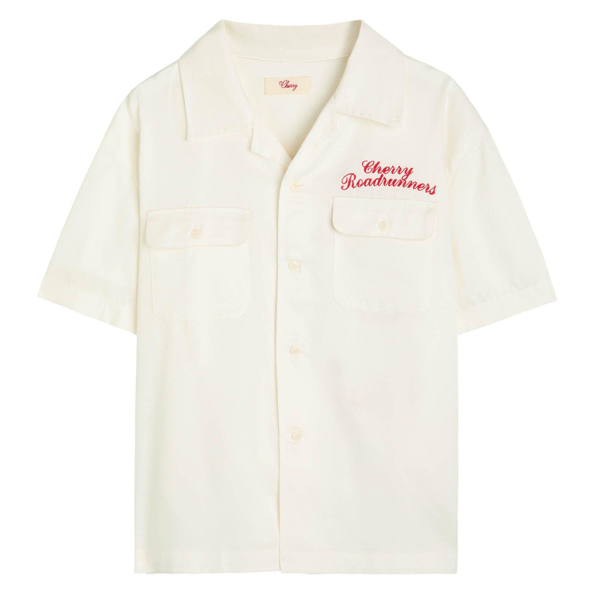 WHITE - Cherry LA - CH ROADRUNNER BOWLING SHIRT - 1
