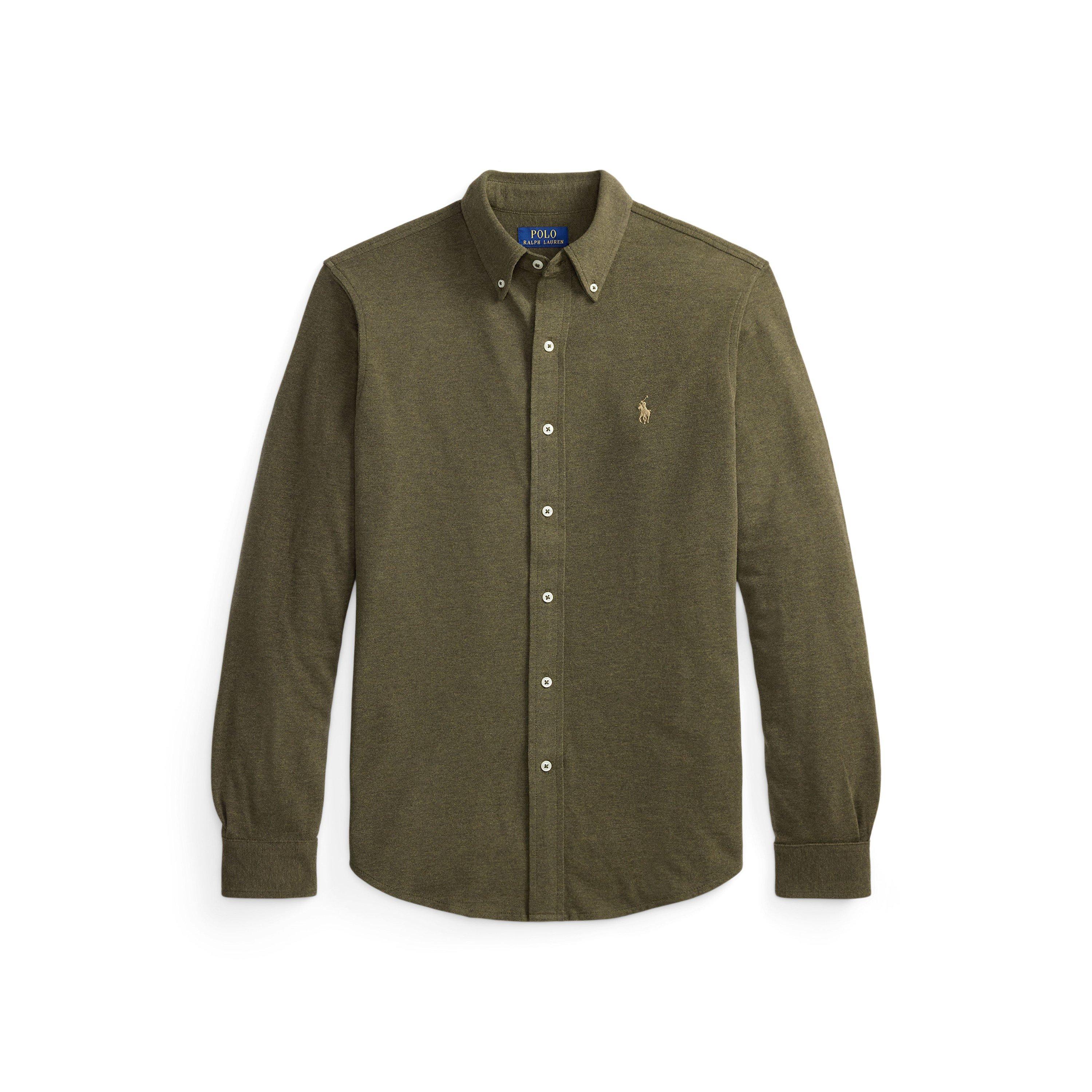 Men's Slim Fit Button-Down Plain Shirt