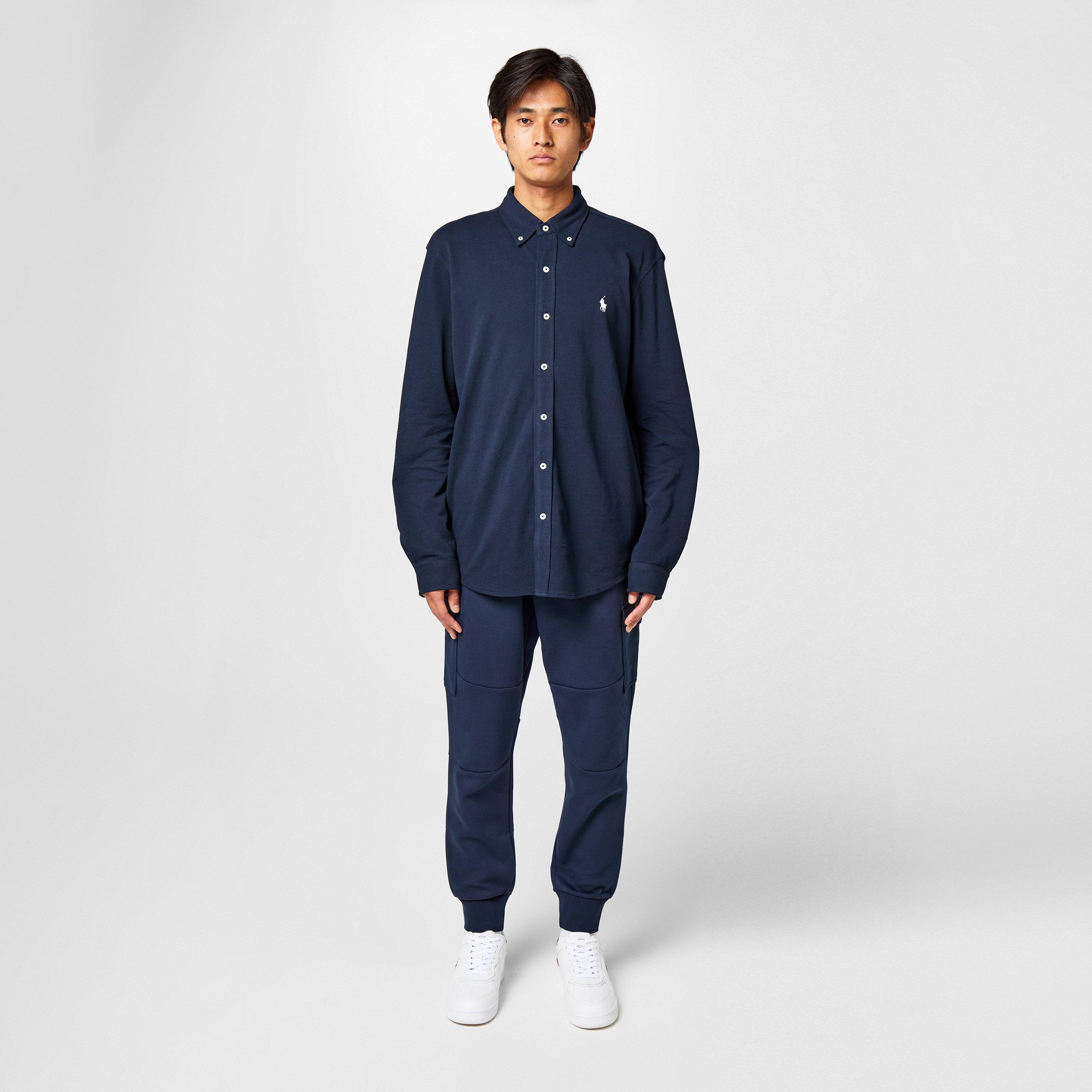 Aviator Navy - Polo Ralph Lauren - Men's Slim Fit Button-Down Plain Shirt - 6