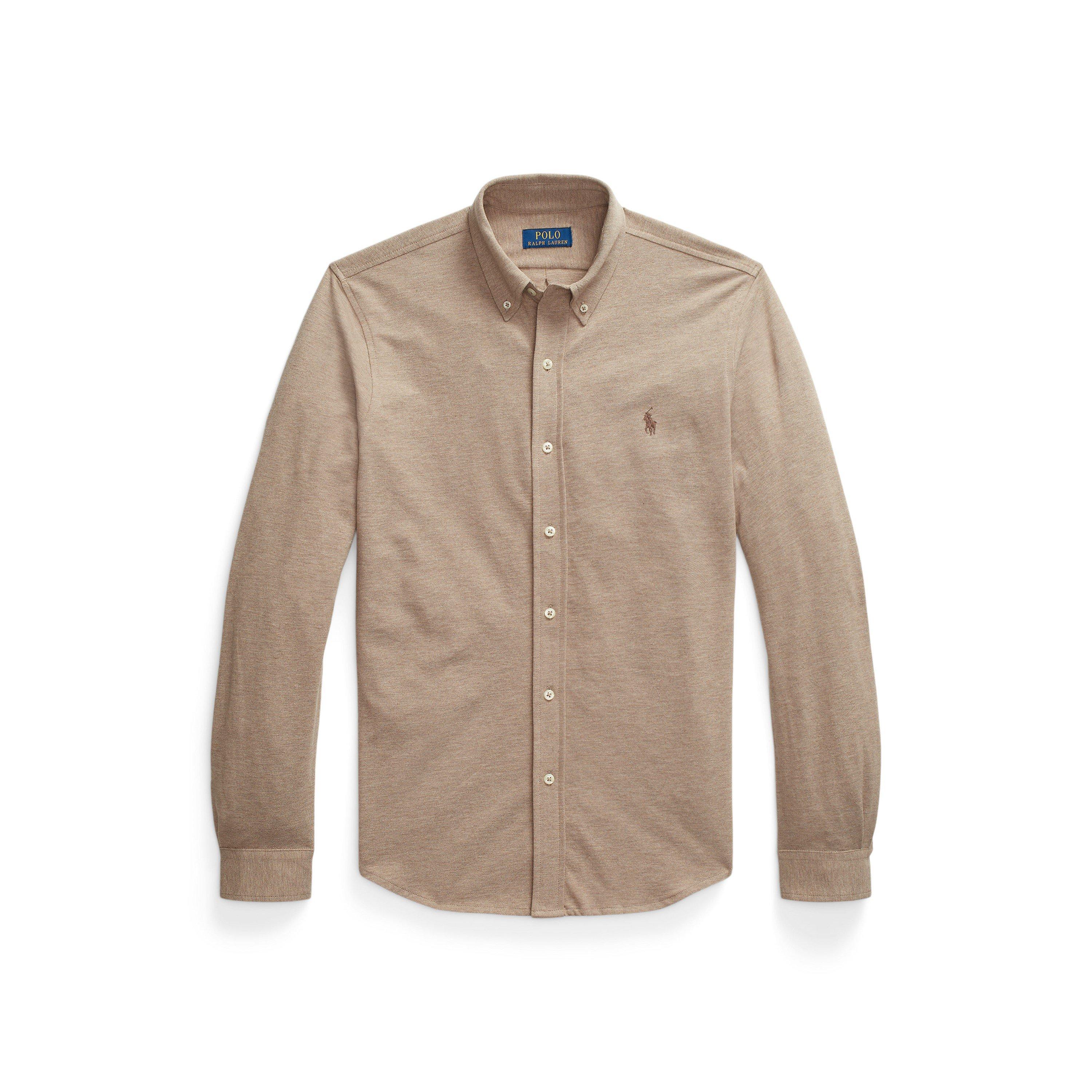 Polo Ralph Lauren Men's Adirondack Htr Slim Fit Button-Down Plain Shirt - 2XL