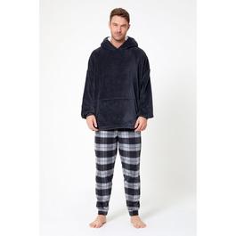 Studio Charcoal Borg Hooded Fleece Lounge Set