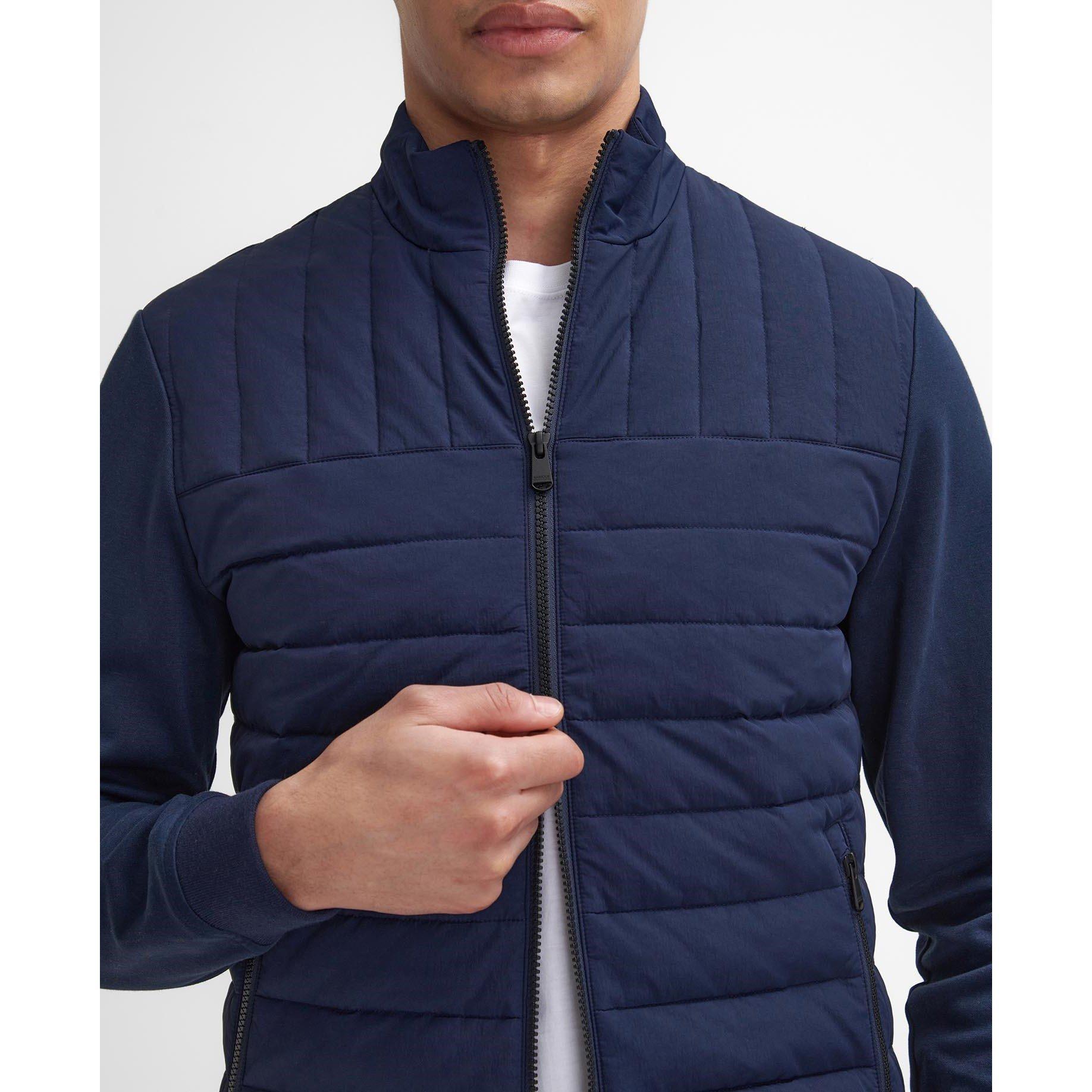 Navy NY91 - Barbour International - Counter Quilted Sweatshirt - 2