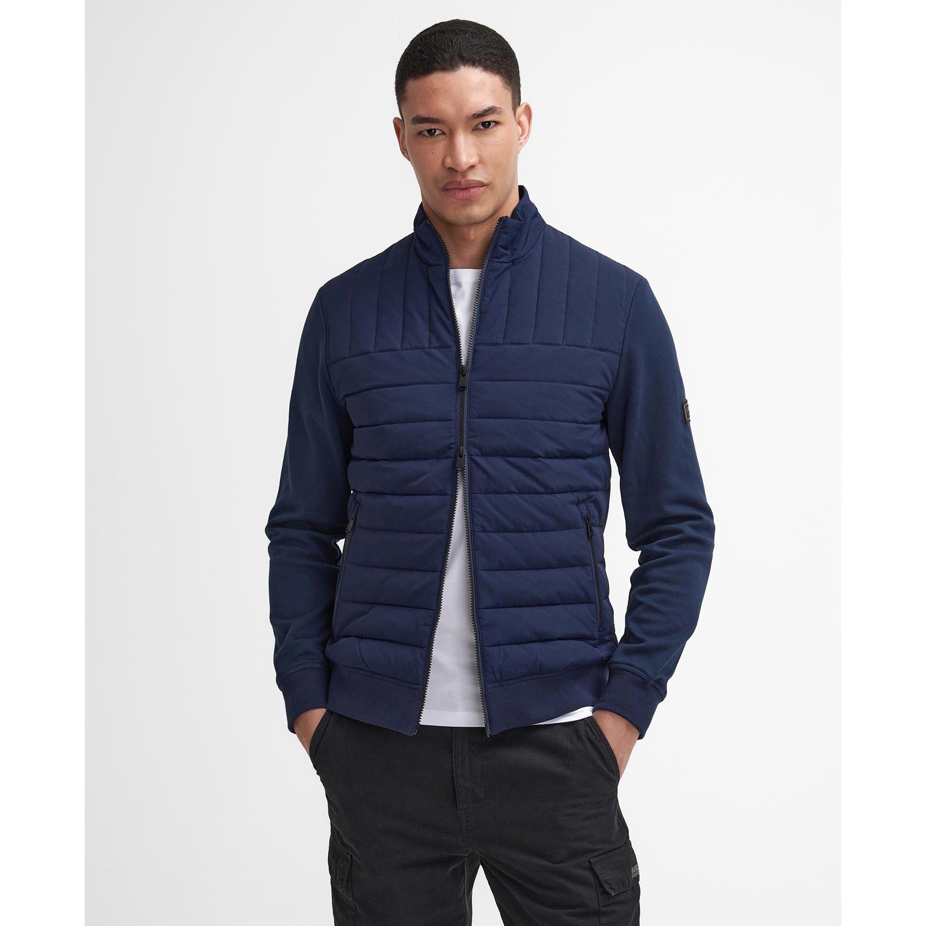 Navy NY91 - Barbour International - Counter Quilted Sweatshirt - 3