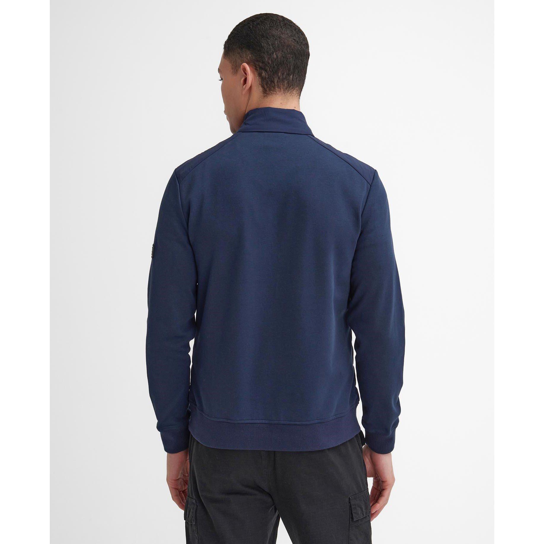 Navy NY91 - Barbour International - Counter Quilted Sweatshirt - 4