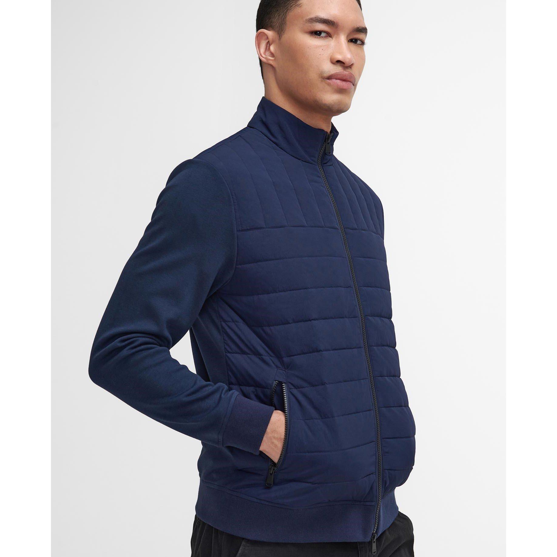Navy NY91 - Barbour International - Counter Quilted Sweatshirt - 5