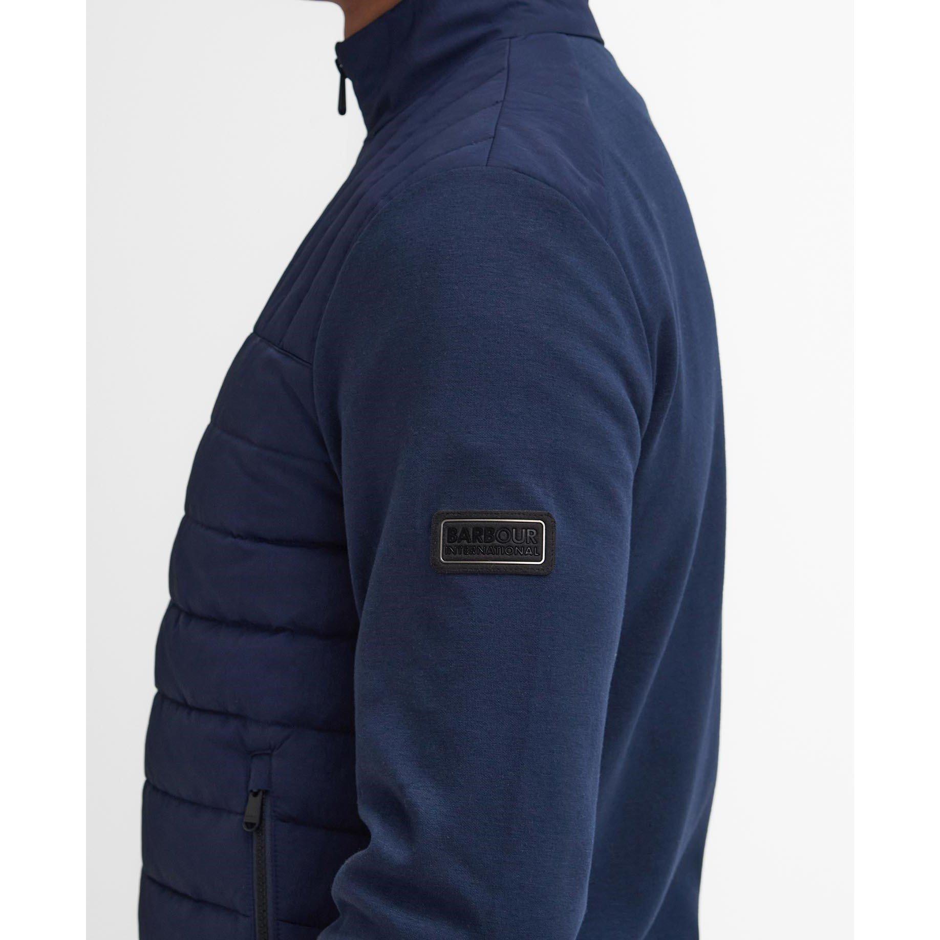 Navy NY91 - Barbour International - Counter Quilted Sweatshirt - 6