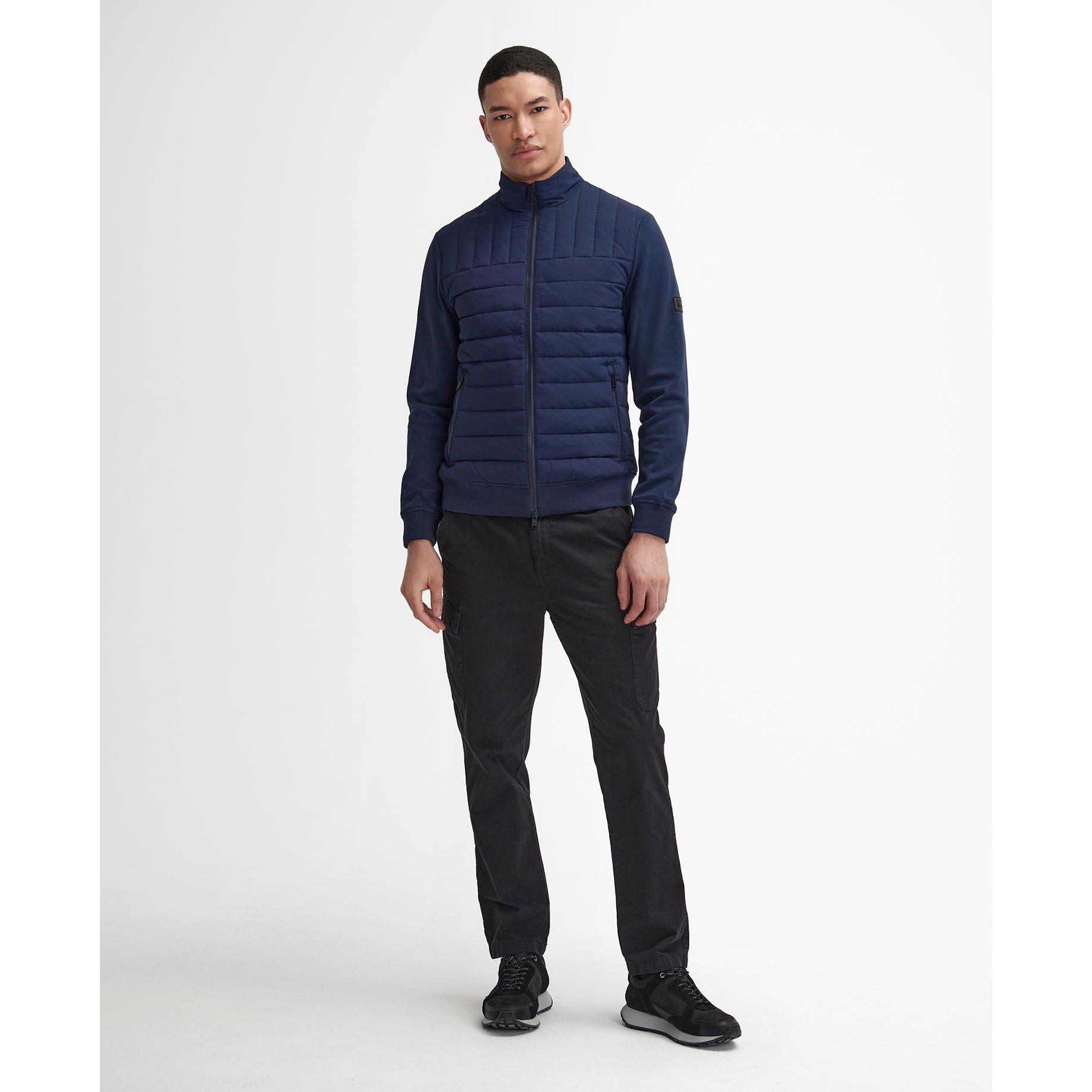 Barbour International | Men's Counter Quilted Long Sleeve Zip Front ...