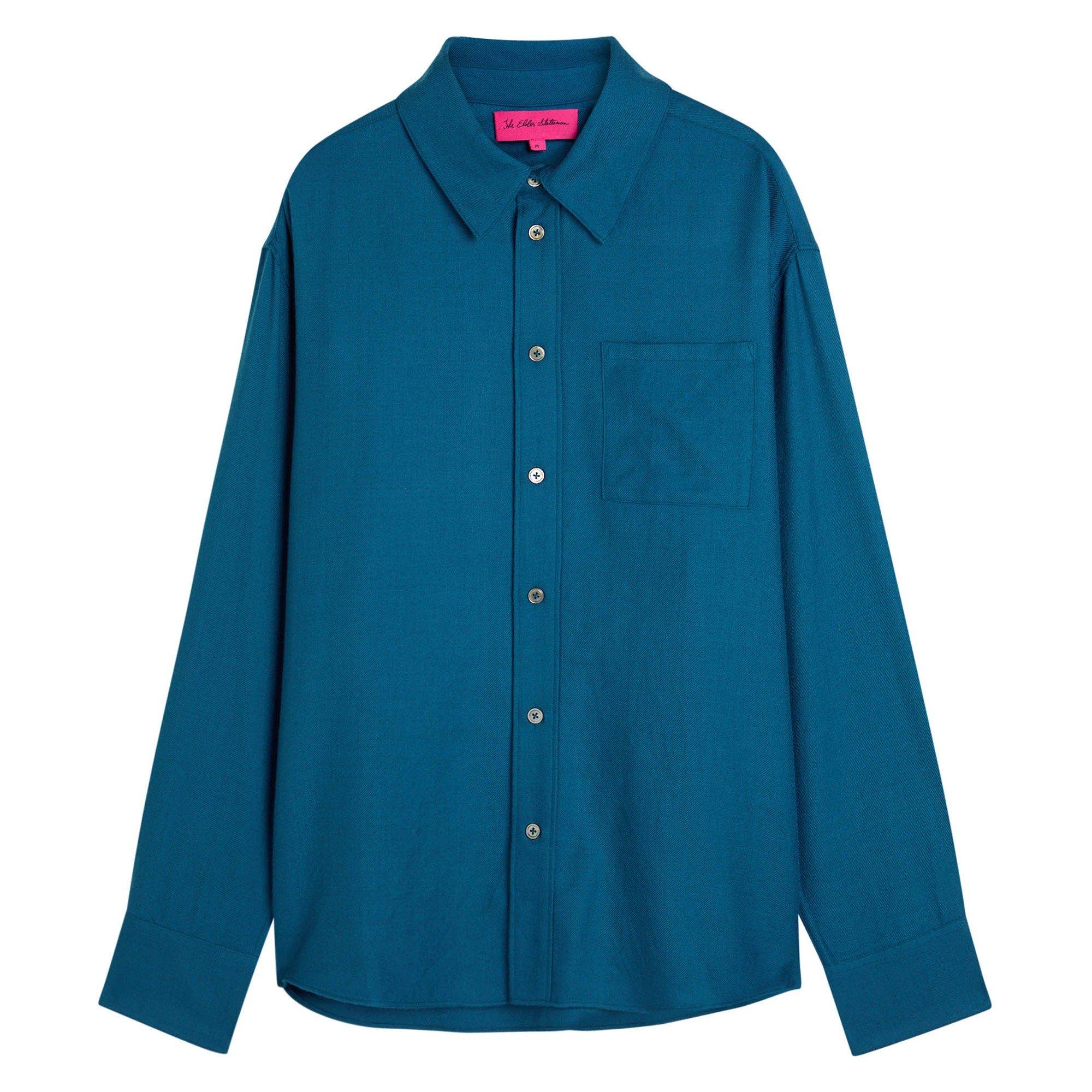 BLUE - The Elder Statesman - TES PASHMINA SHIRT
