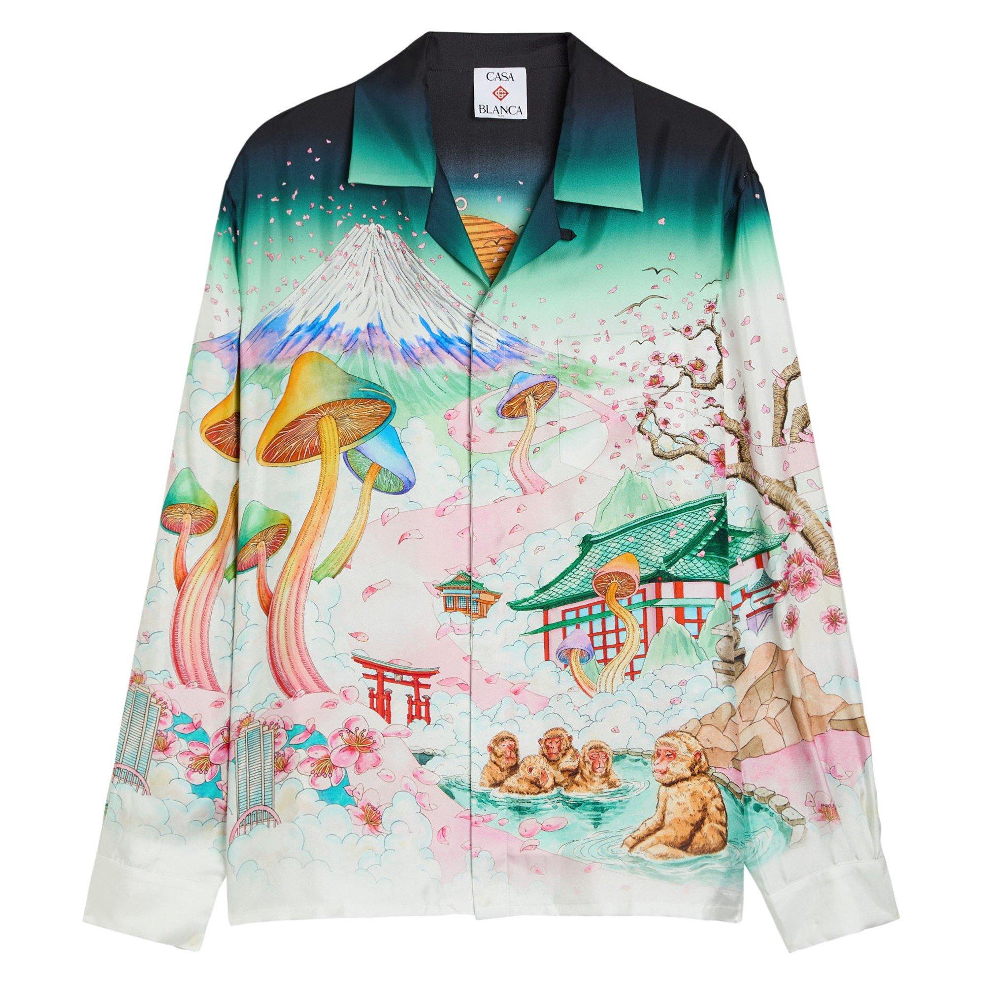 MULTICOLOURED 1 - Casablanca - CAS CUBAN COLLAR LONG SLEEVE S