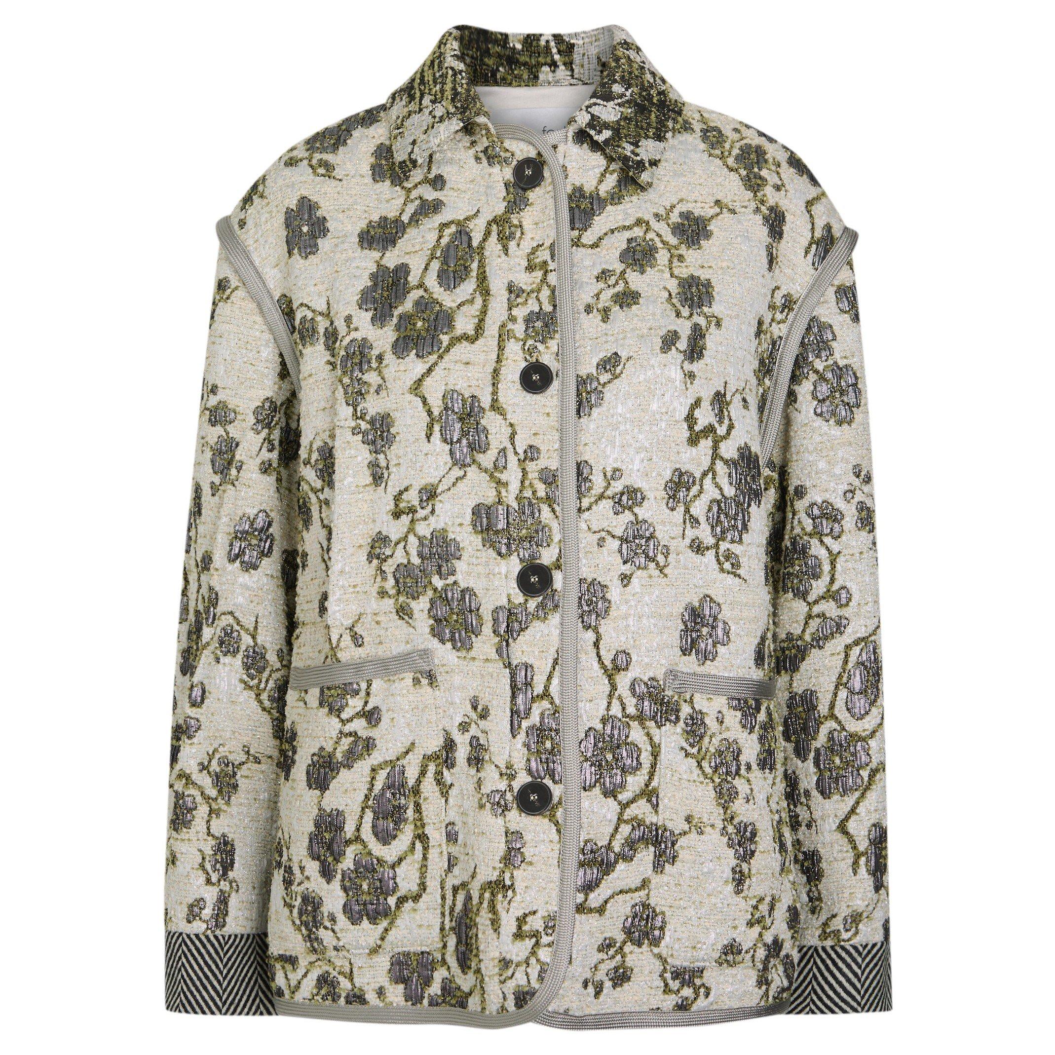 WHITE AND GREEN - Forte Forte - J LA LUNE EN FLEUR JACKET