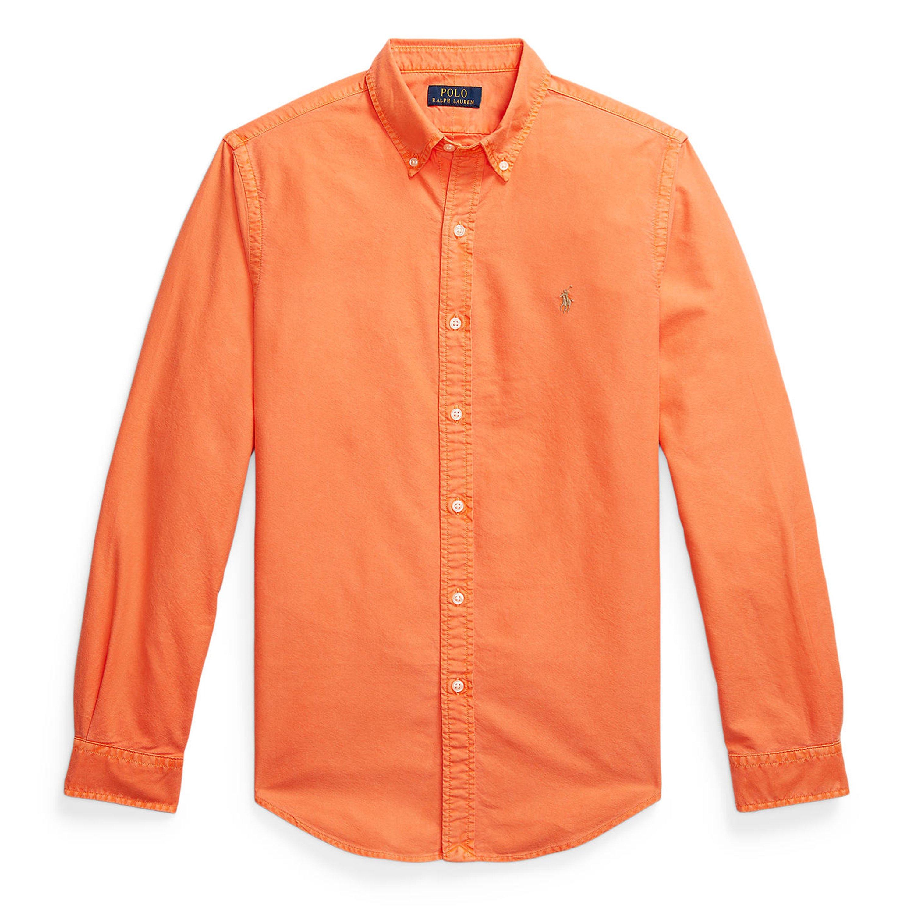 Polo Ralph Lauren Men's Slim Fit Oxford Long Sleeve Shirt - Spring Melon - M