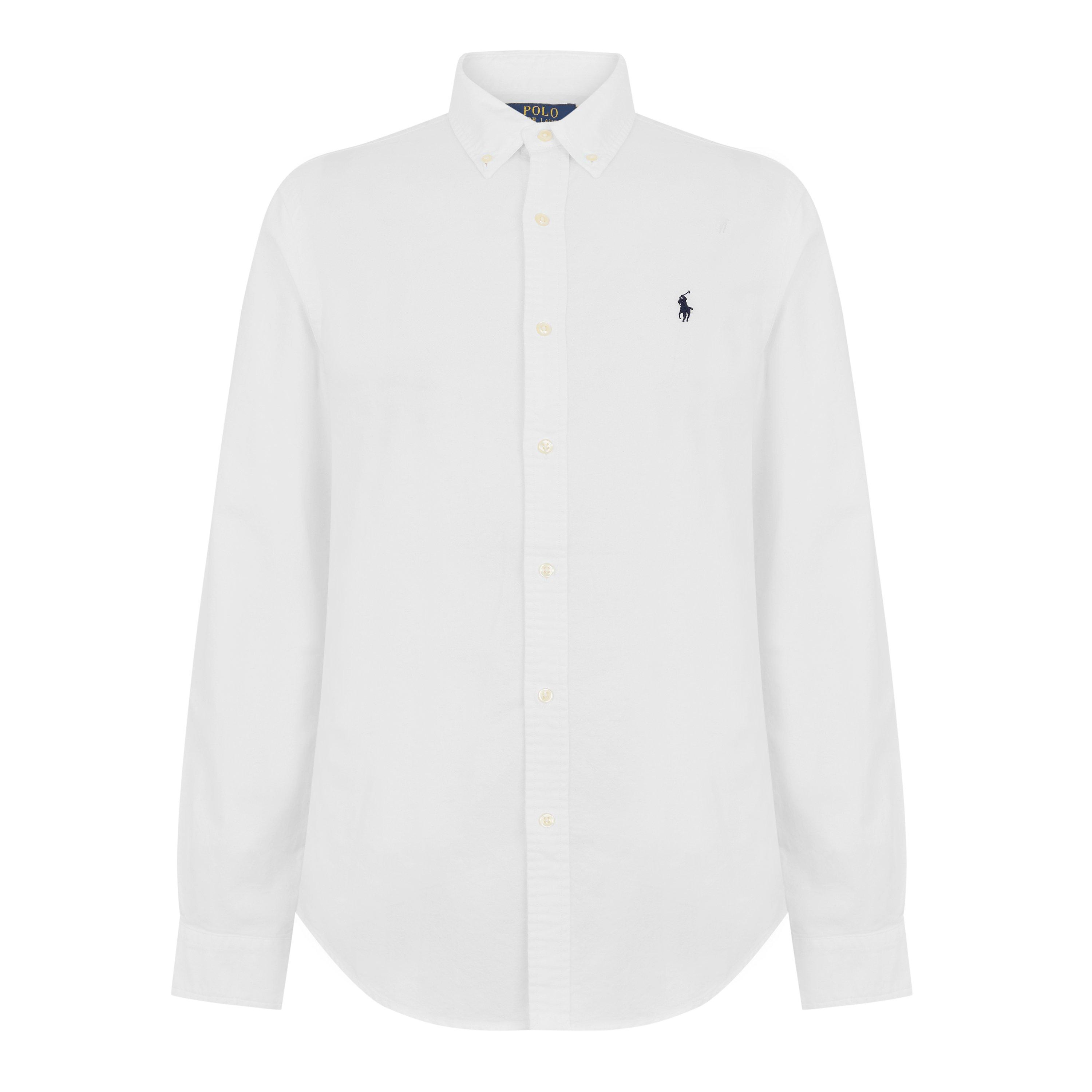 Polo Ralph Lauren Men's Slim Fit Oxford Long Sleeve Shirt - White - 2XL