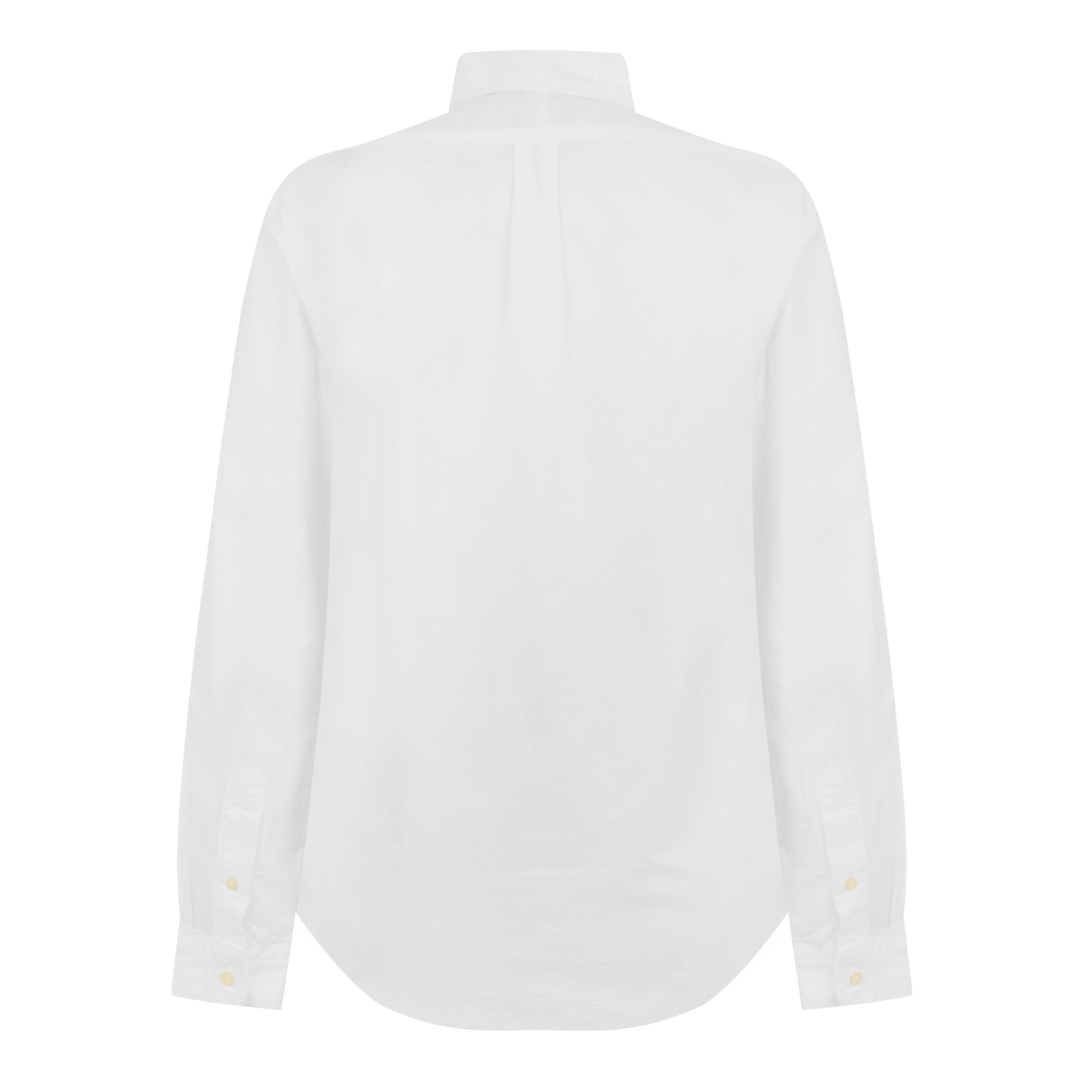 White - Polo Ralph Lauren - Mens Slim Fit Oxford Long Sleeve Shirt - 2