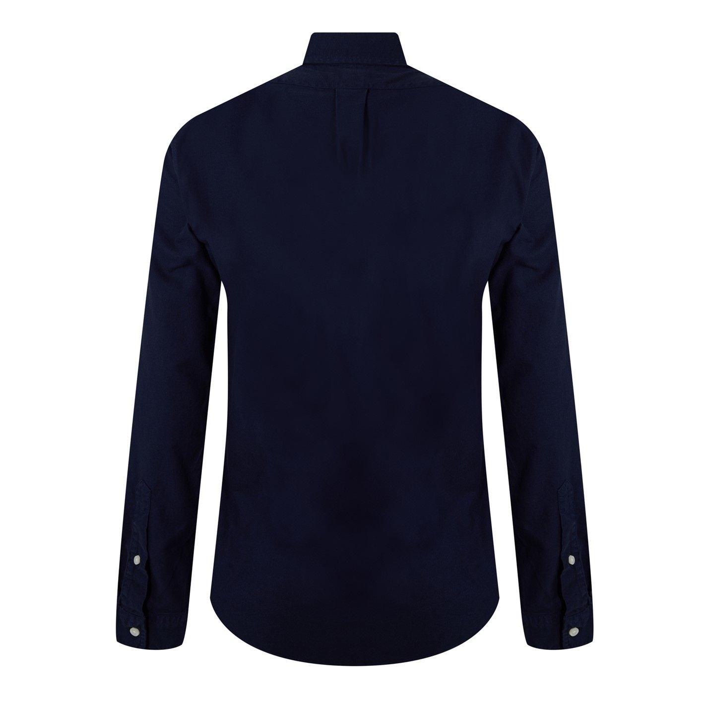 RL Navy - Polo Ralph Lauren - Mens Slim Fit Oxford Long Sleeve Shirt - 3