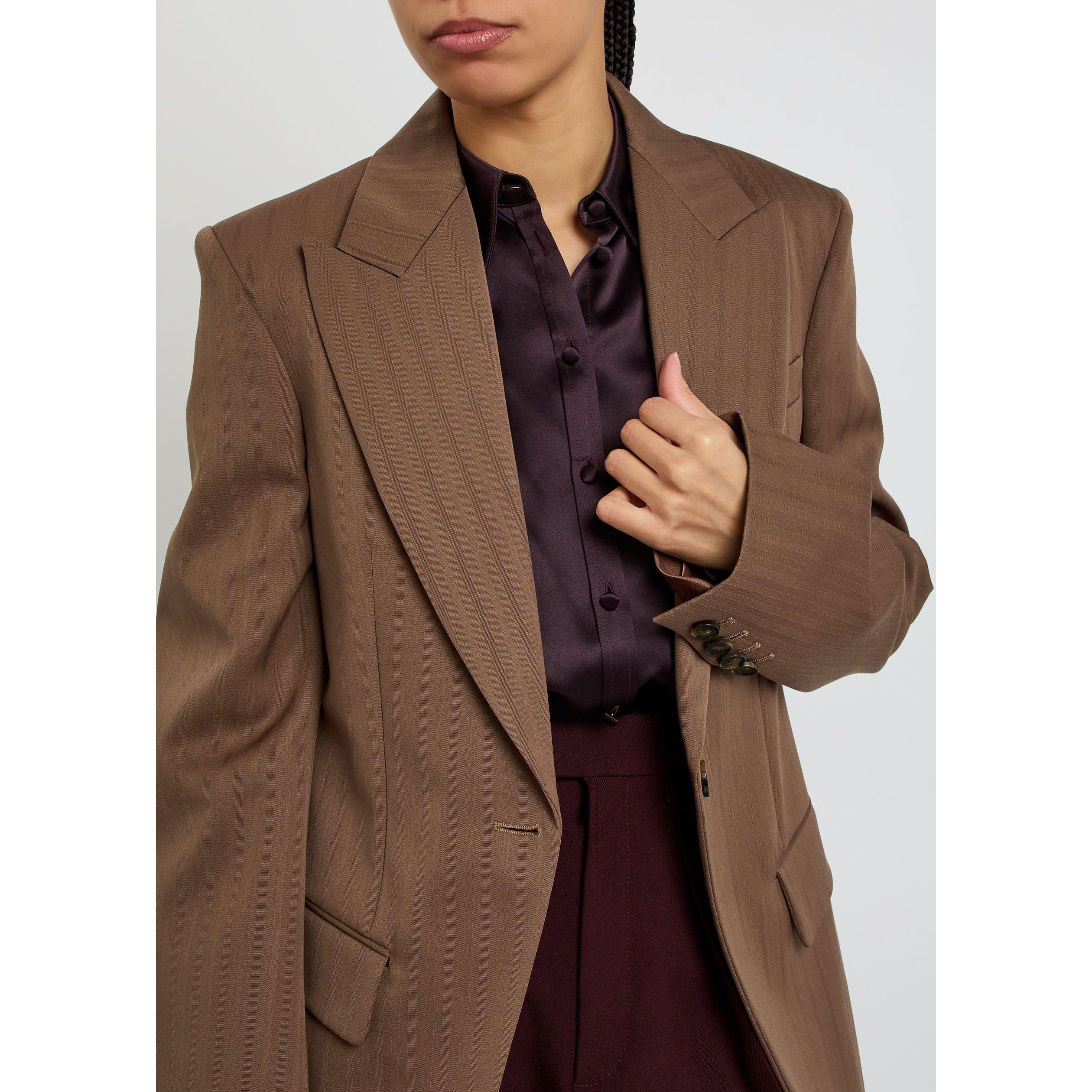 BROWN - Stella McCartney - SLIM TAILORING JACKET - 4