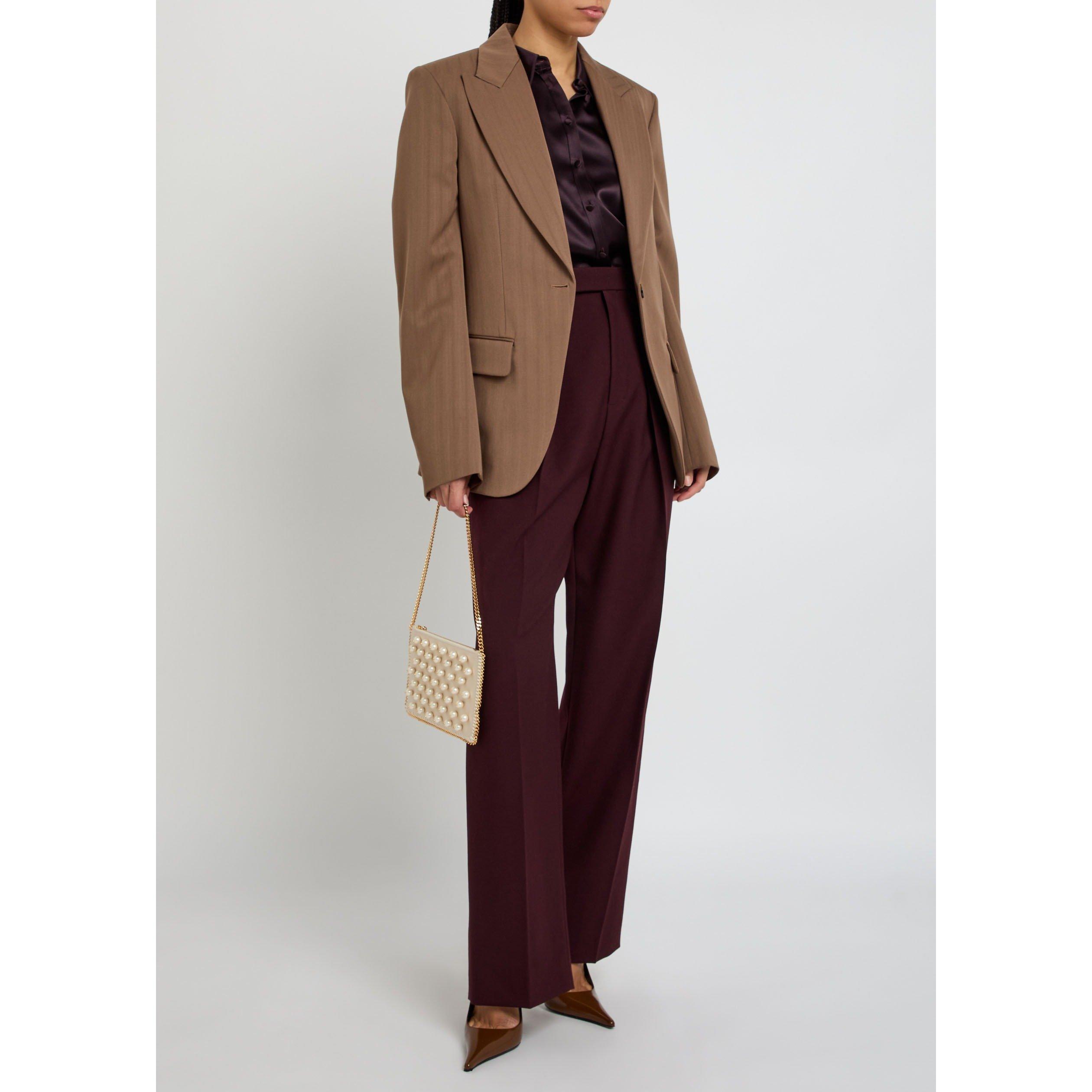 BROWN - Stella McCartney - SLIM TAILORING JACKET - 5