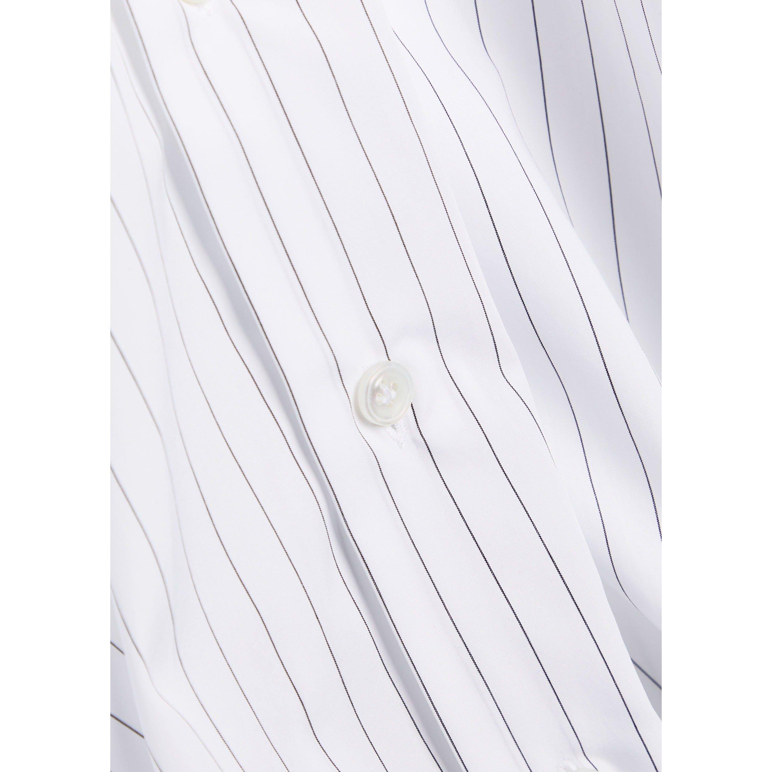 WHITE AND OTHER - Lardini - Men's Striped Long-Sleeve Cotton Slim-Fit Shirt - 4