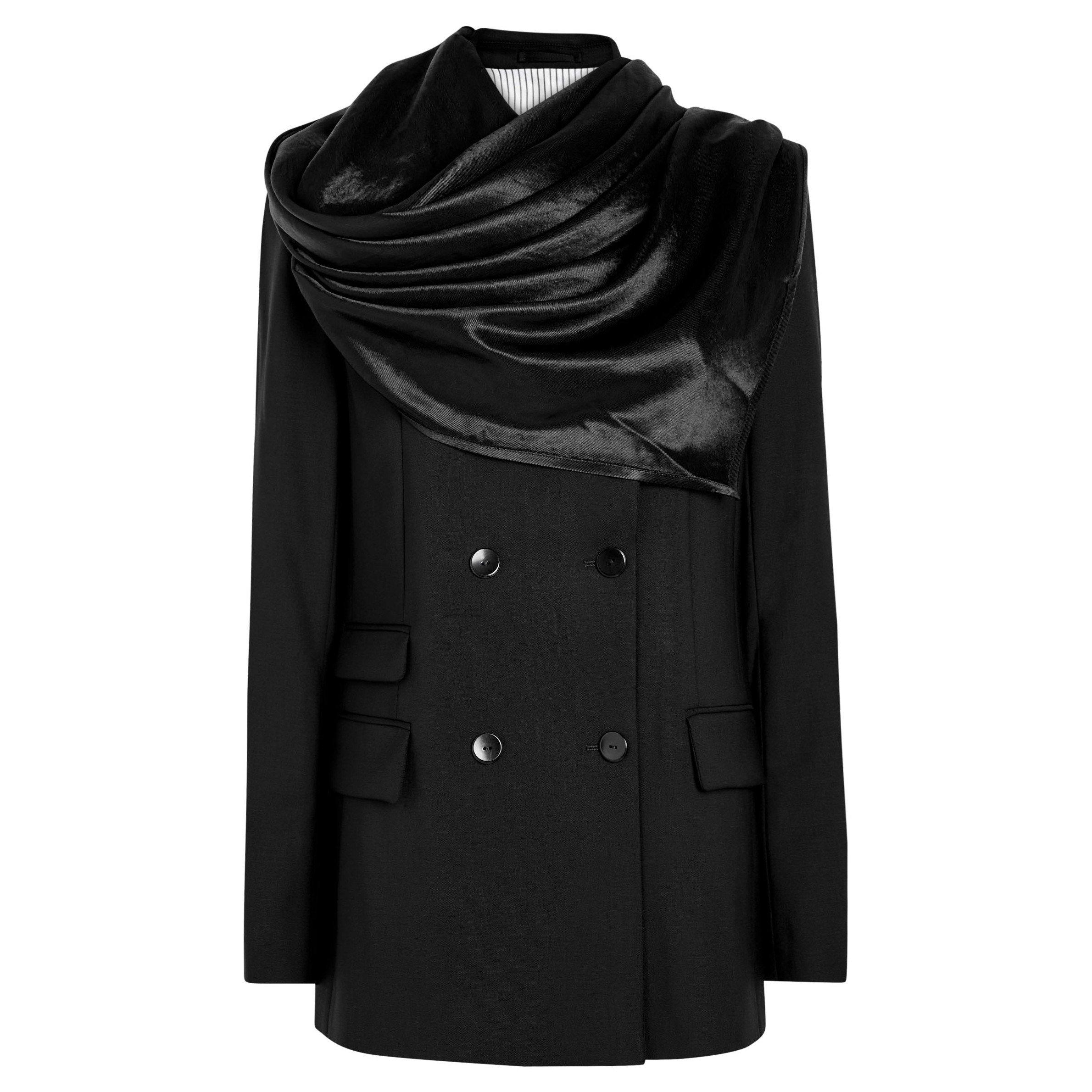 BLACK - Maria McManus - J DOUBLE BREASTED CLOAK BLAZER