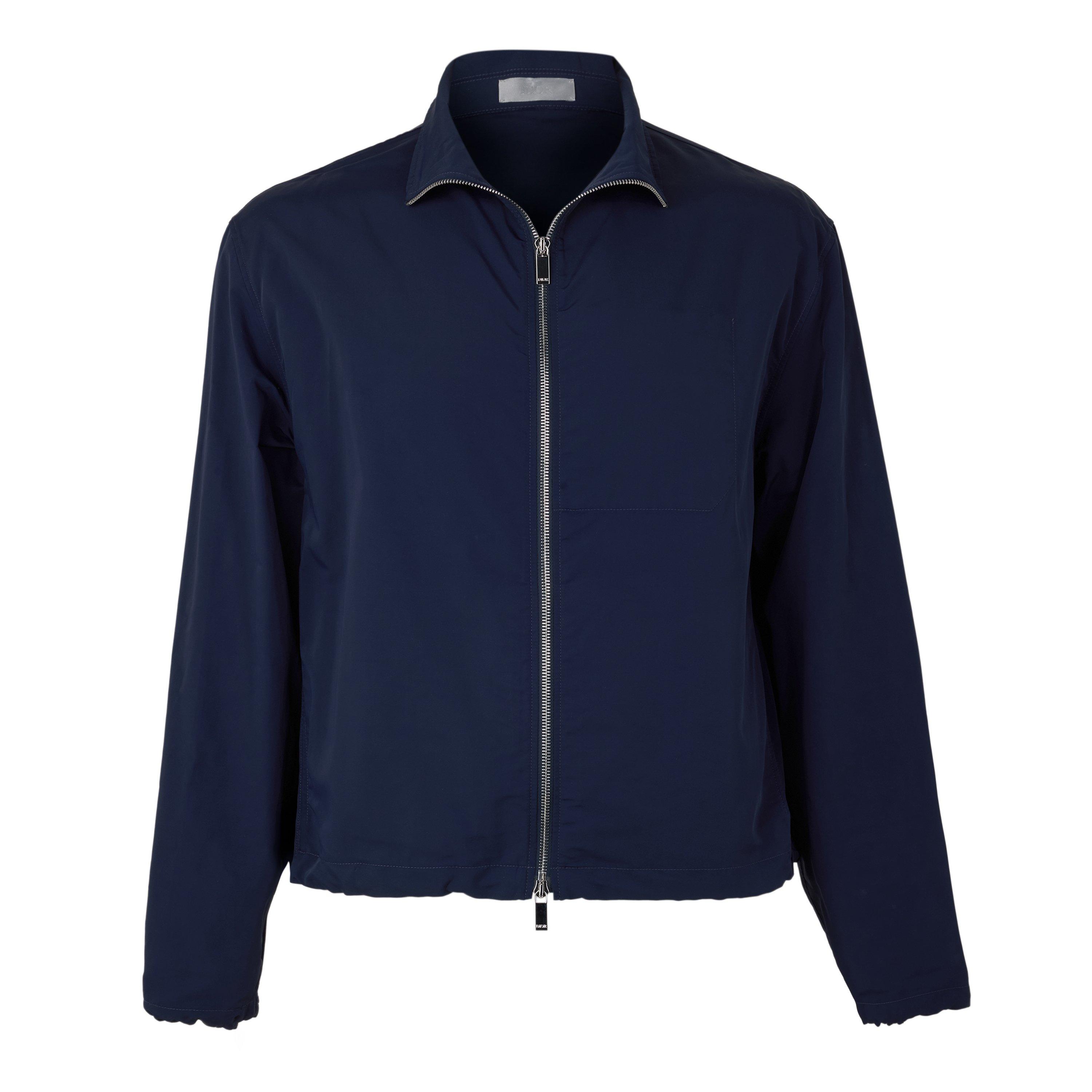 NAVY - DIOR - Men's CD Label Full-Zip Tracksuit Top - 1