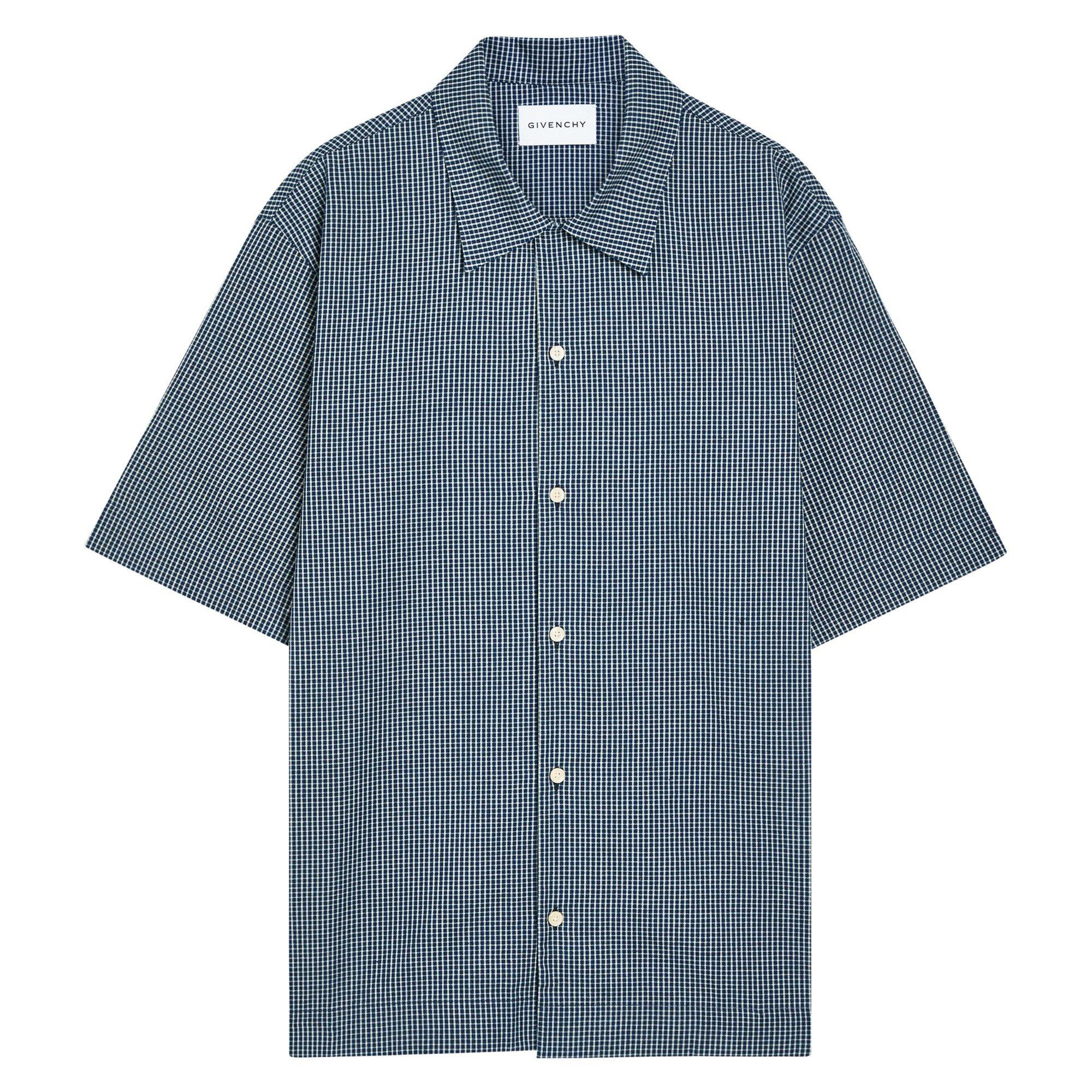 WHITE AND BLUE - GIVENCHY - GIV BOWLING SHIRT