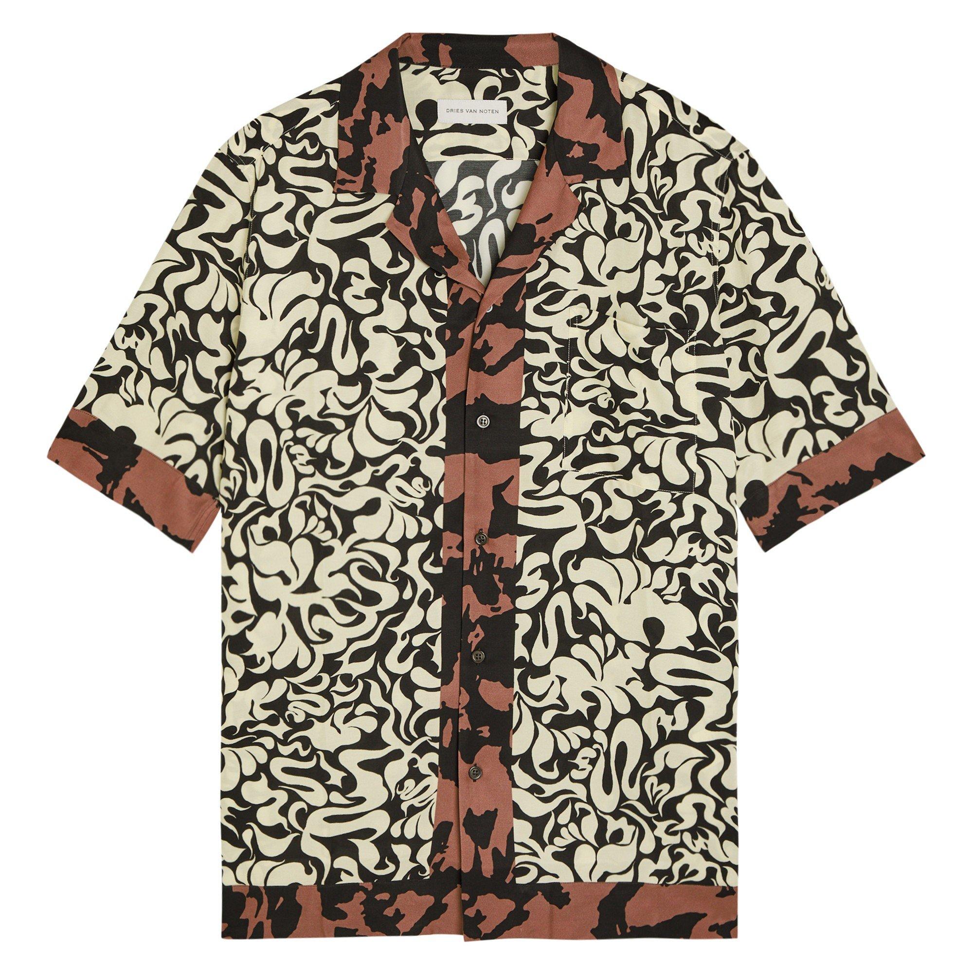 BLACK - Dries Van Noten - DVN CARLTONNE PRINTED SHIRT - 1