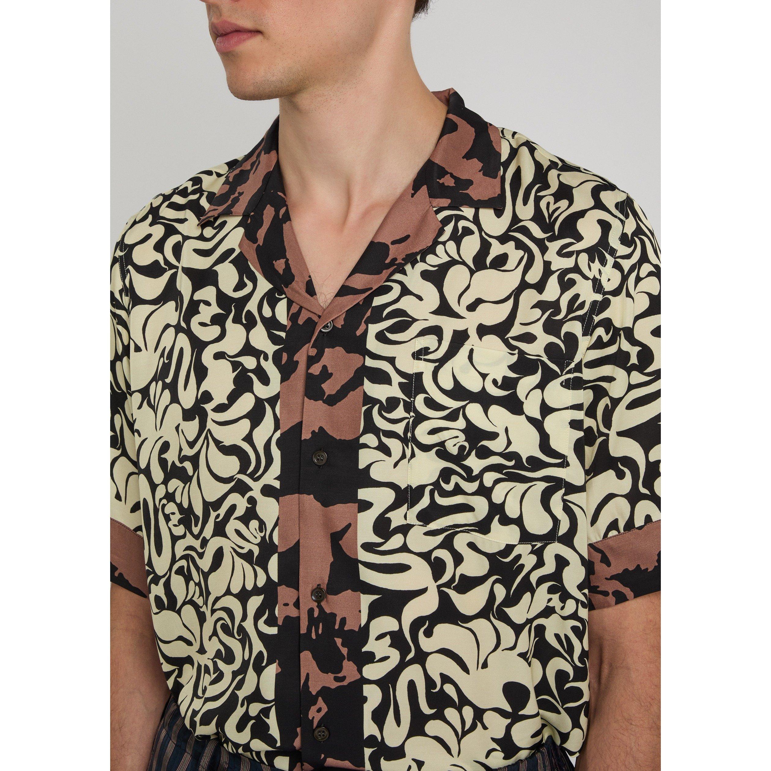 BLACK - Dries Van Noten - DVN CARLTONNE PRINTED SHIRT - 4