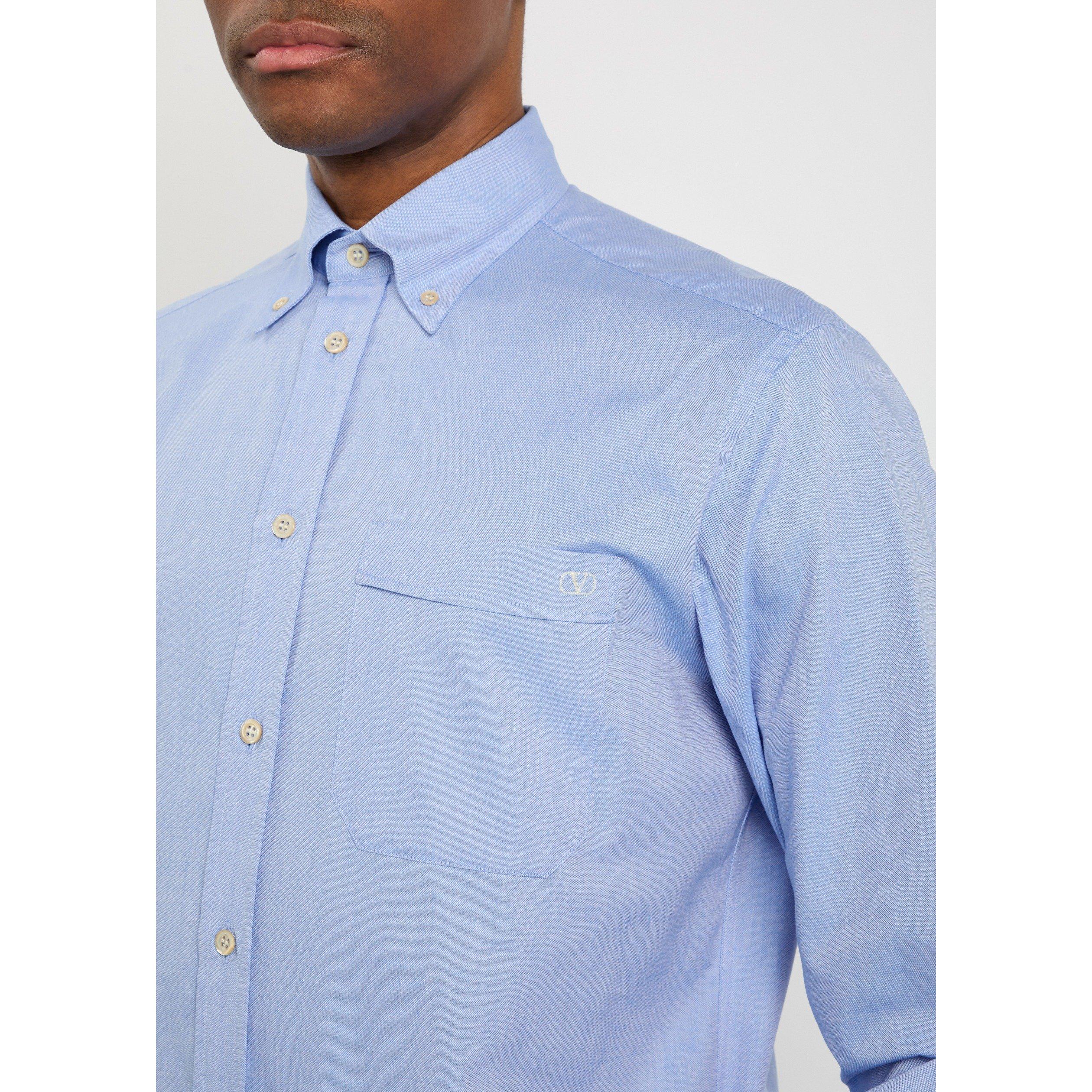 BLUE - Valentino - VAL  VLOGO SIGNATURE OXFORD - 4