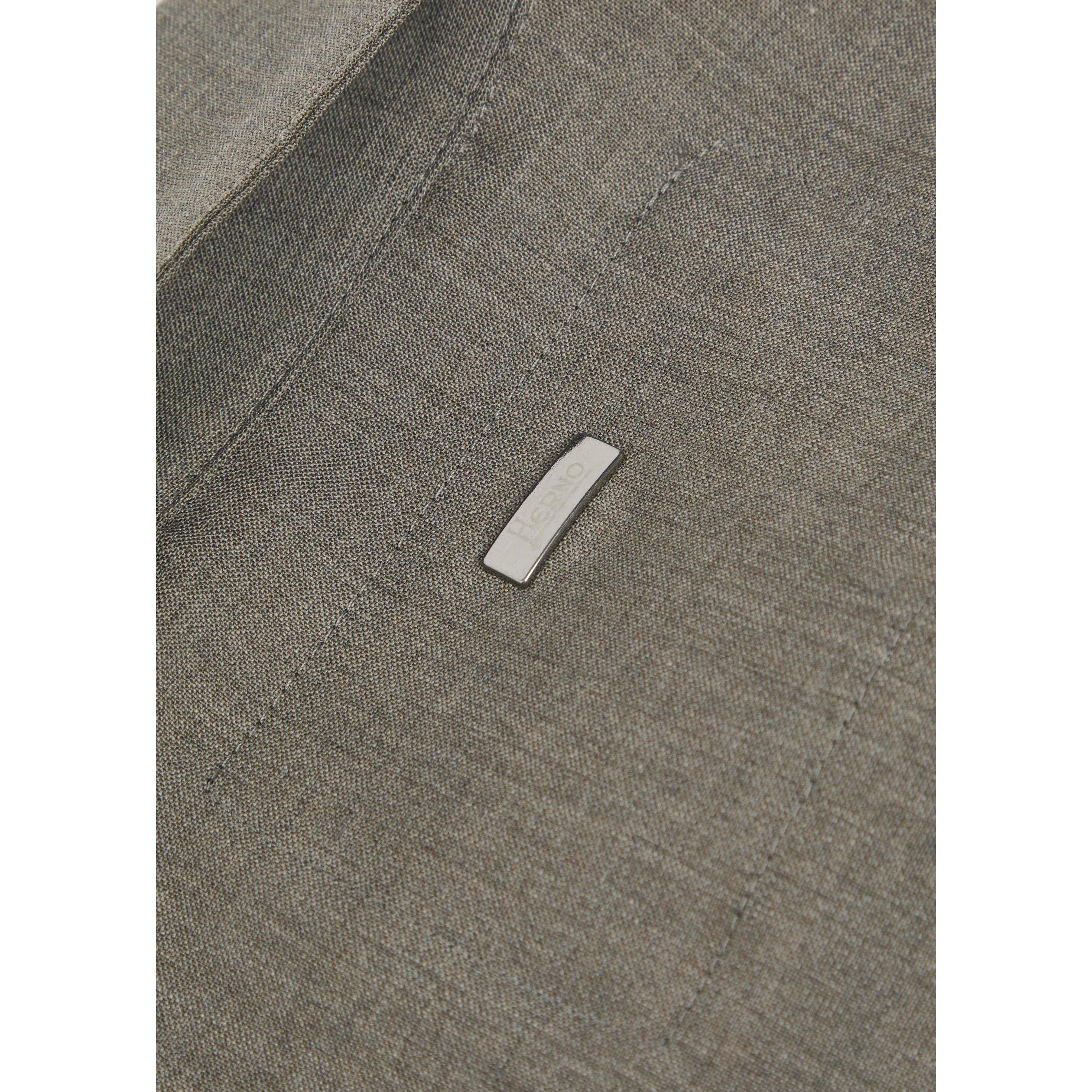 LIGHT GREY - Herno - HER SHRT LS 2PKT TASCE - 4