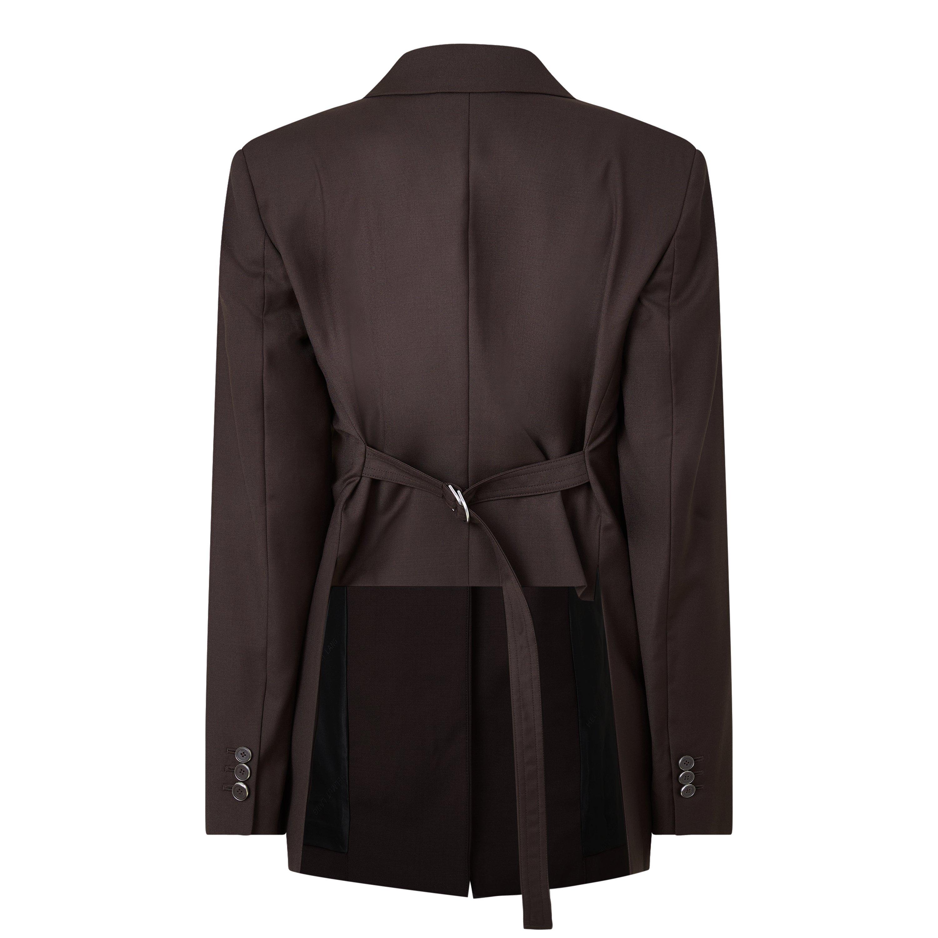 CHOCOLATE - Helmut Lang - Women's Cut-Away Wool Blazer - 2