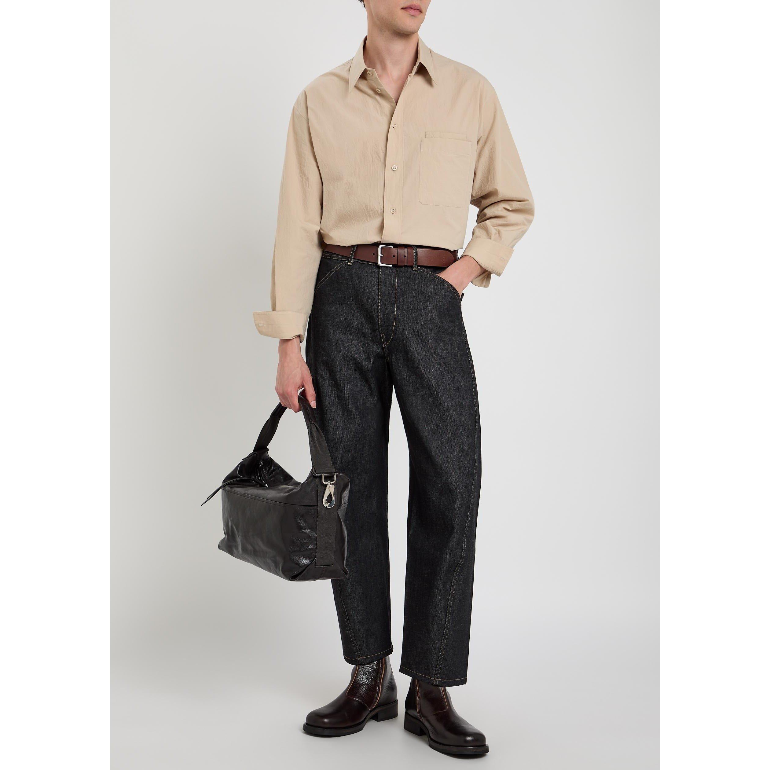 BEIGE - Lemaire - Men's Two-Pocket Cotton Long-Sleeve Shirt - 5
