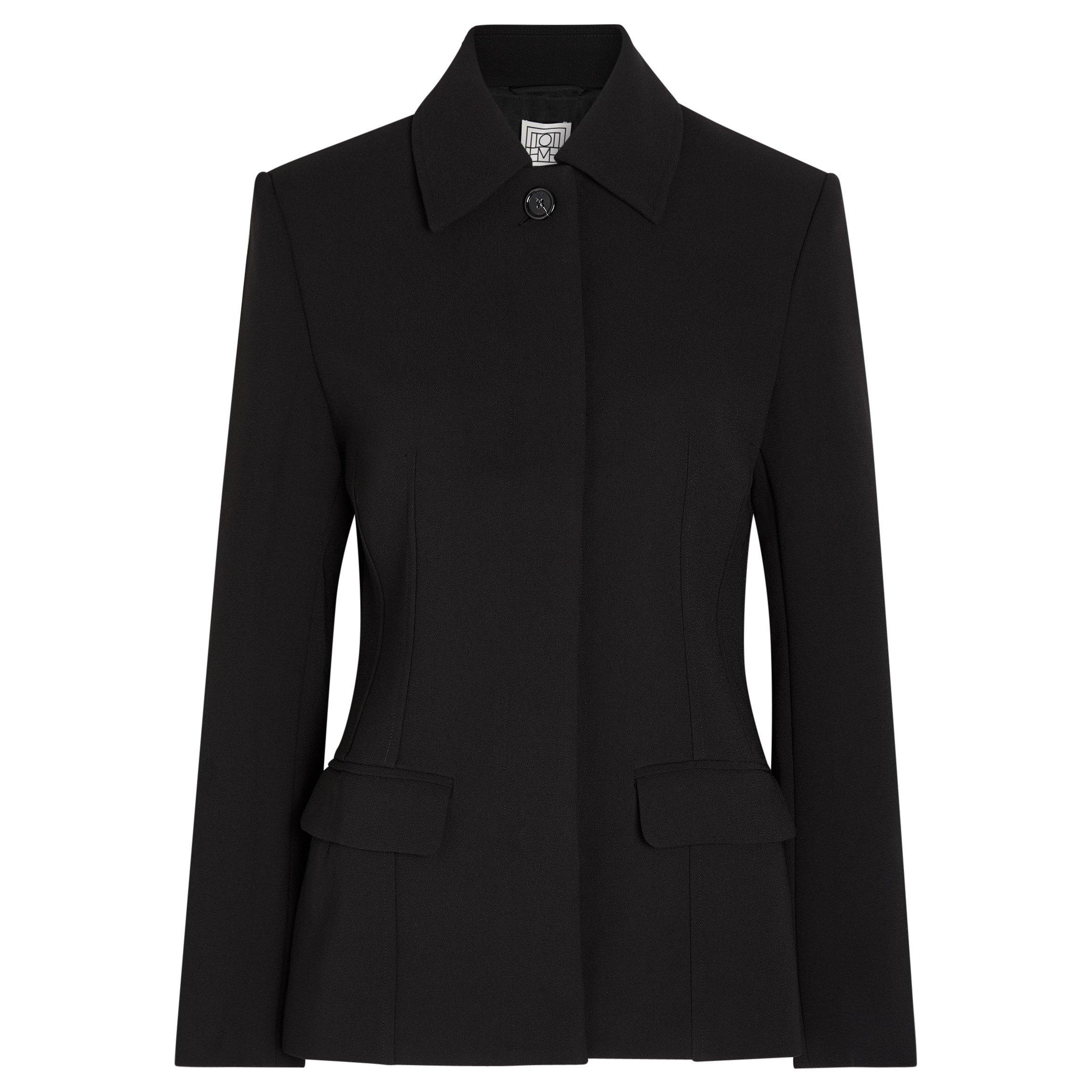 BLACK - Toteme - Women's Cinched Pocket Blazer - 1