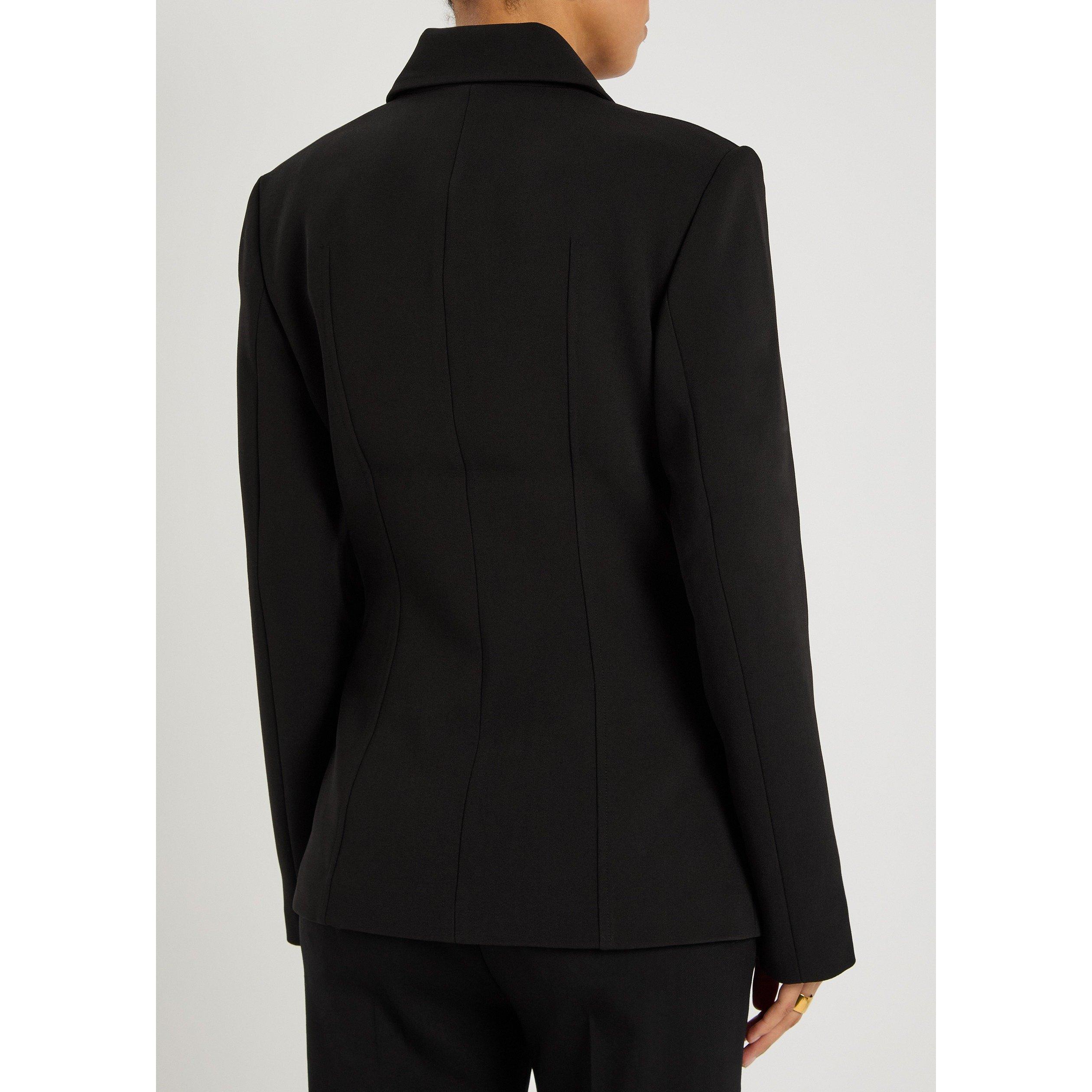 BLACK - Toteme - Women's Cinched Pocket Blazer - 3