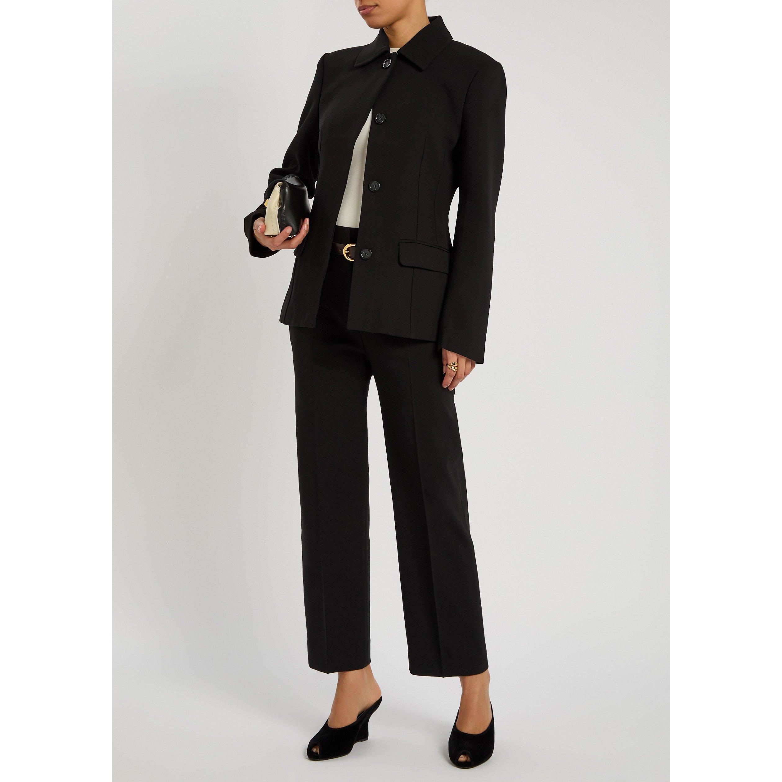 BLACK - Toteme - Women's Cinched Pocket Blazer - 5