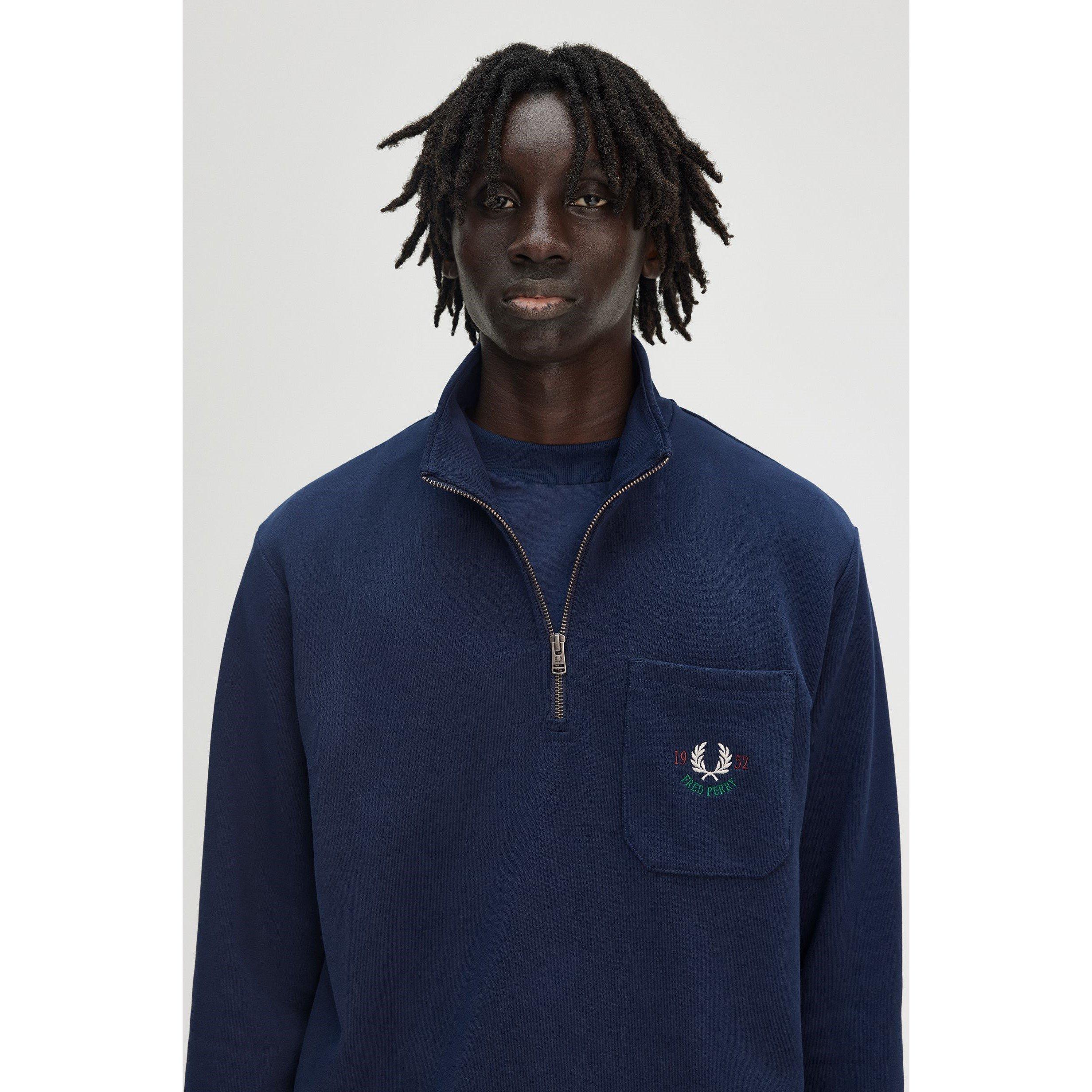 Tennis Blue X86 - Fred Perry - Men's Champion Quarter-Zip Fleece - 2