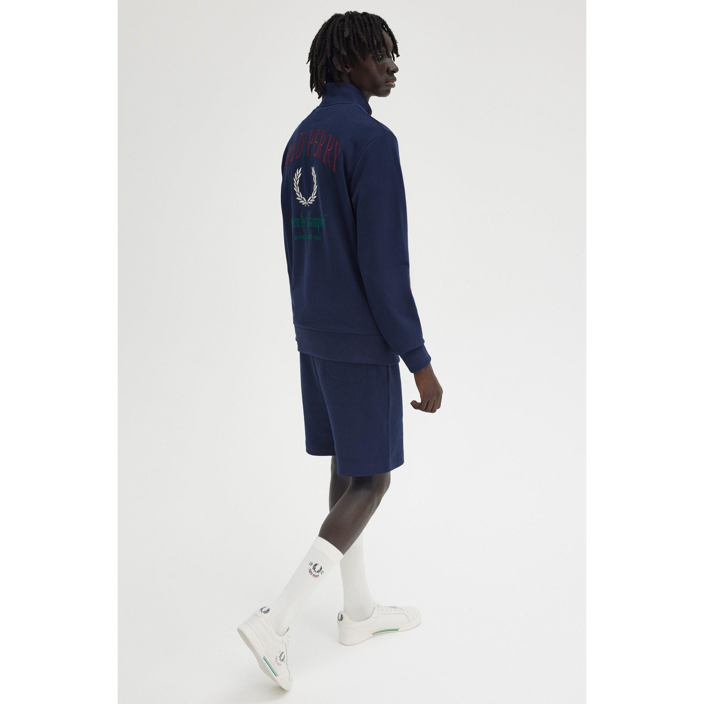 Tennis Blue X86 - Fred Perry - Men's Champion Quarter-Zip Fleece - 3