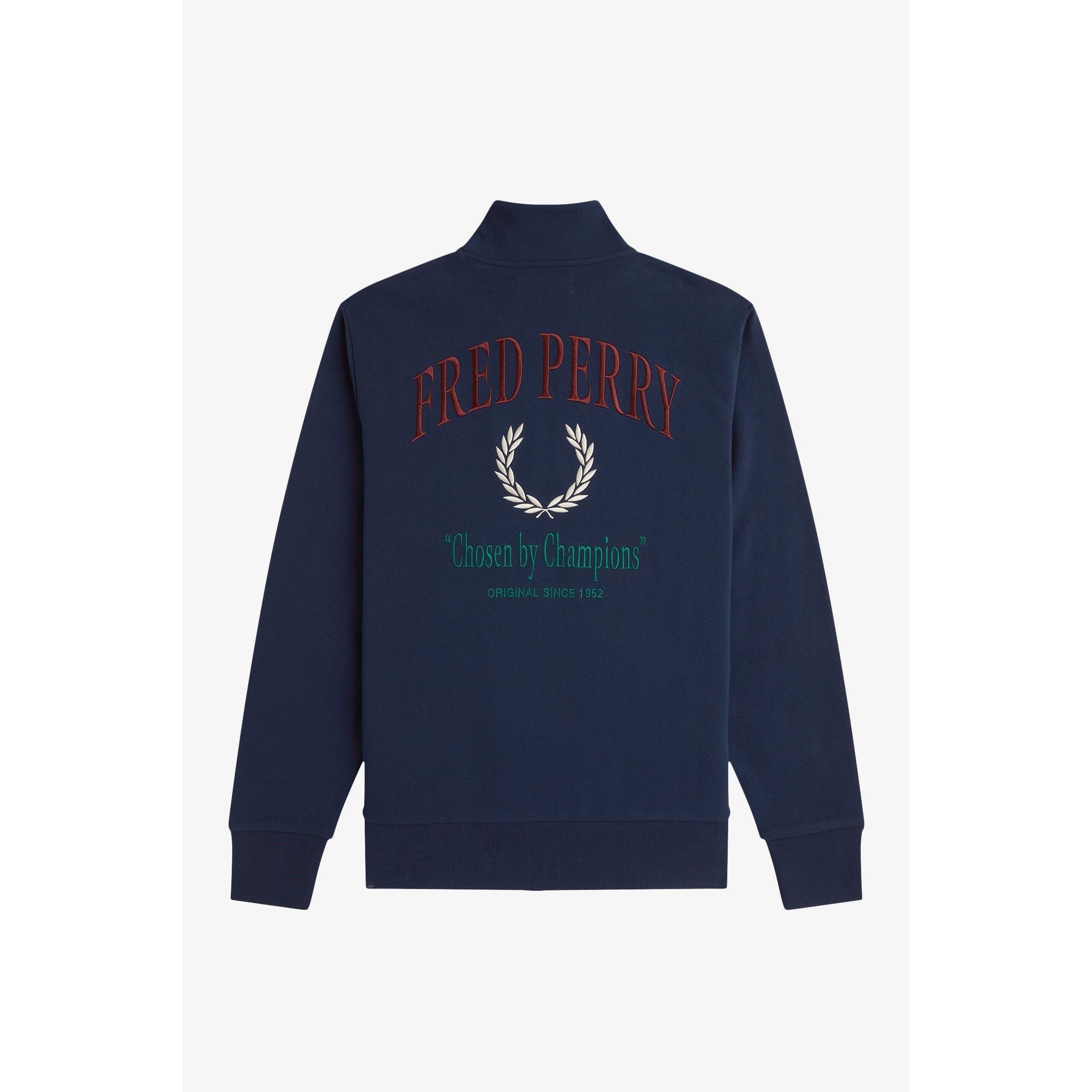 Tennis Blue X86 - Fred Perry - Men's Champion Quarter-Zip Fleece - 6