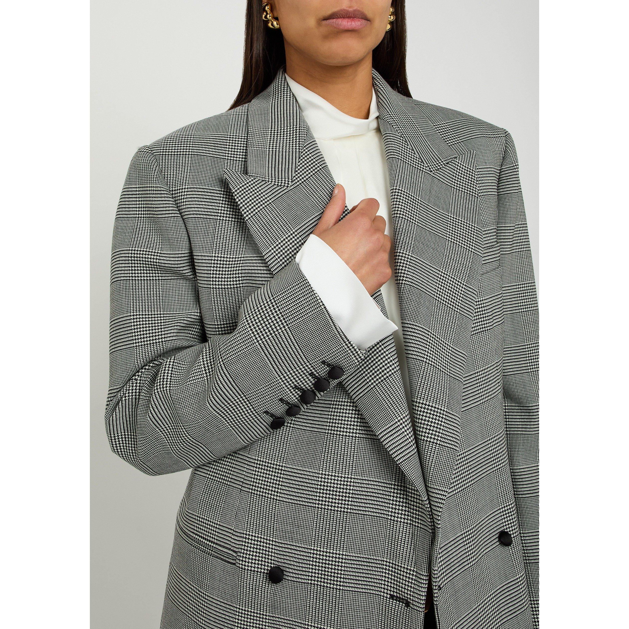BLACK AND WHITE - Balmain - PRINCE DE GALLES JACQUARD LOO - 4