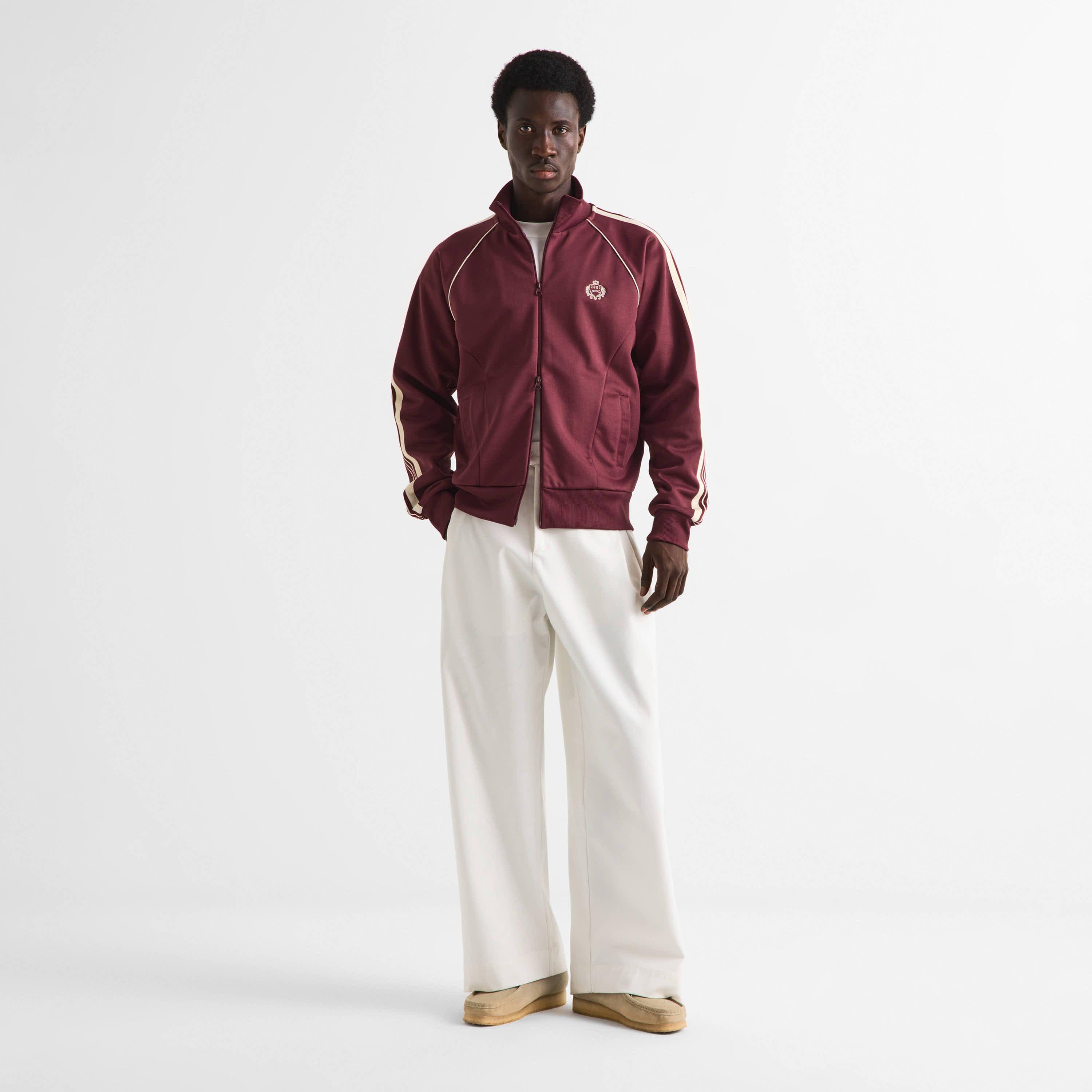 Burgundy - Slazenger - Off-Court Men’s Warmdown Track Jacket - 6