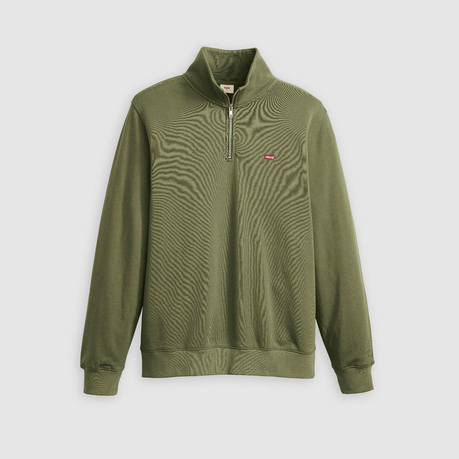 Mousse d'olive - Levis - Levis Original Hm 1/4 Zip Moss Olive - 1