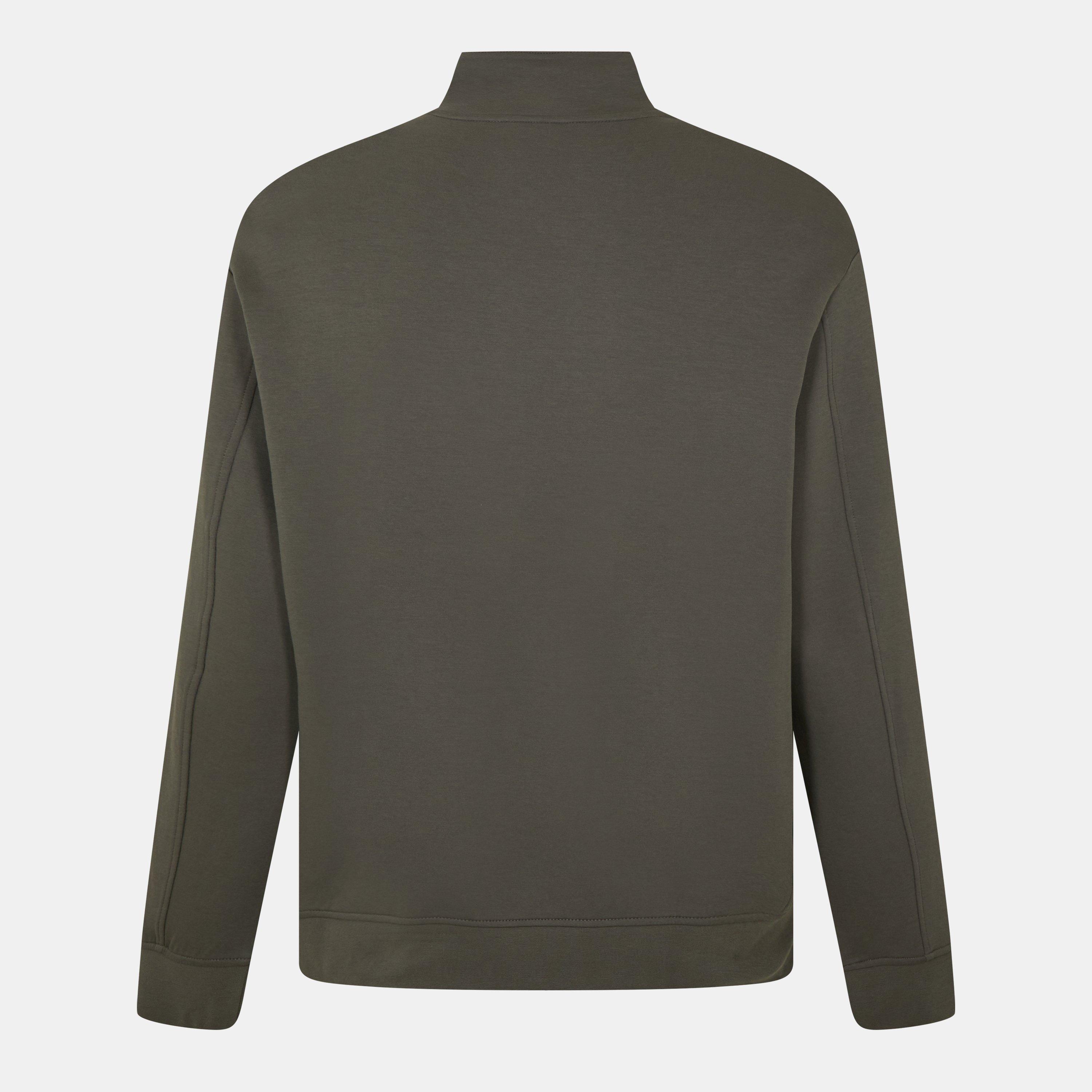 Khaki U8144 - Armani Exchange - Men's quarter Zip Fleece - 2