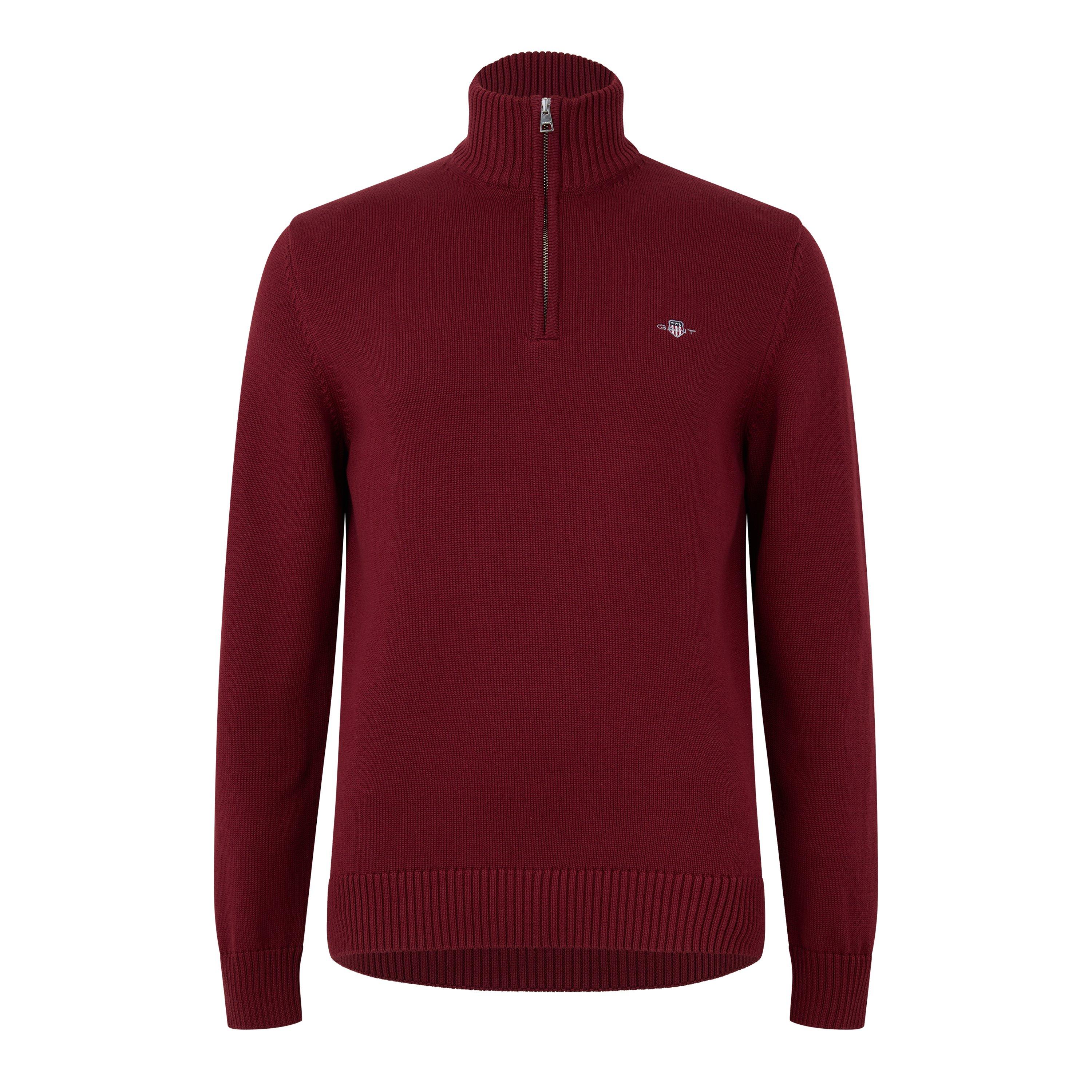 Gant Gant Casual Cotton Halfzip Plumped Red L - Size 2XL