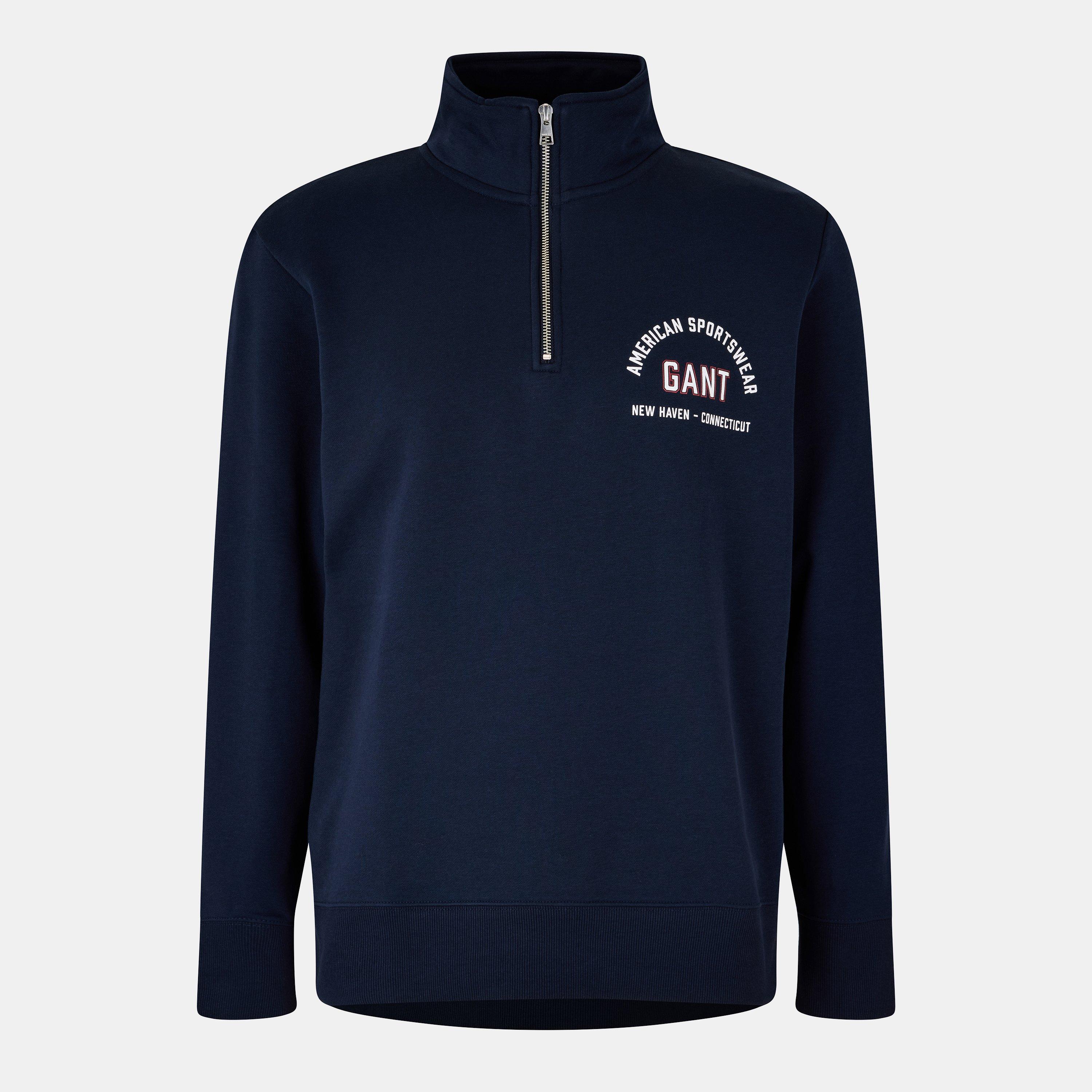 Gant ¼ Zip Fleece Jumper - Evening 433 - XL