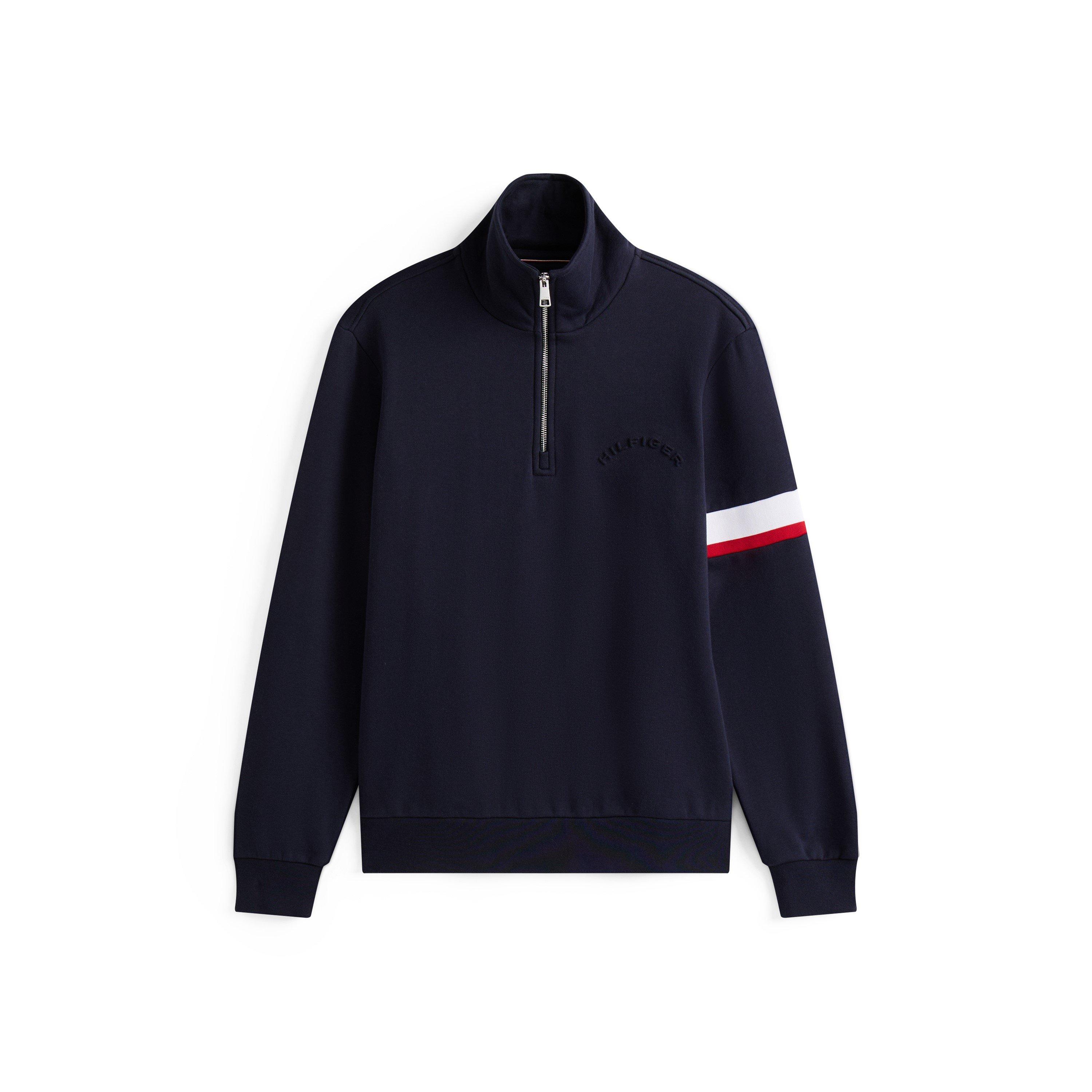 Tommy Hilfiger Men's Quarter Zip Insulating Fleece - Desert Sky DW5 - M