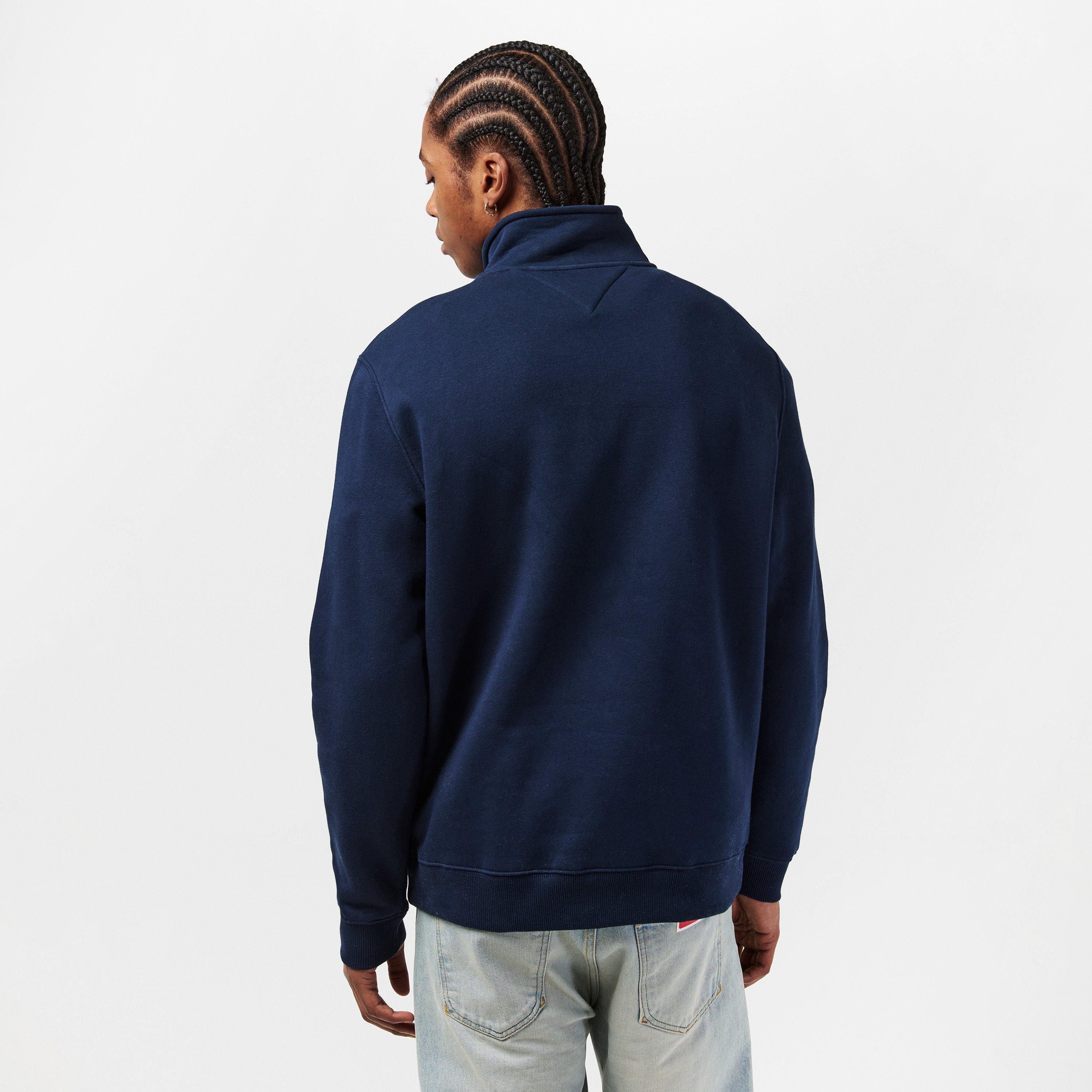 Dark Navy C1G - Tommy Jeans - Flag quarter Zip Fleece - 4