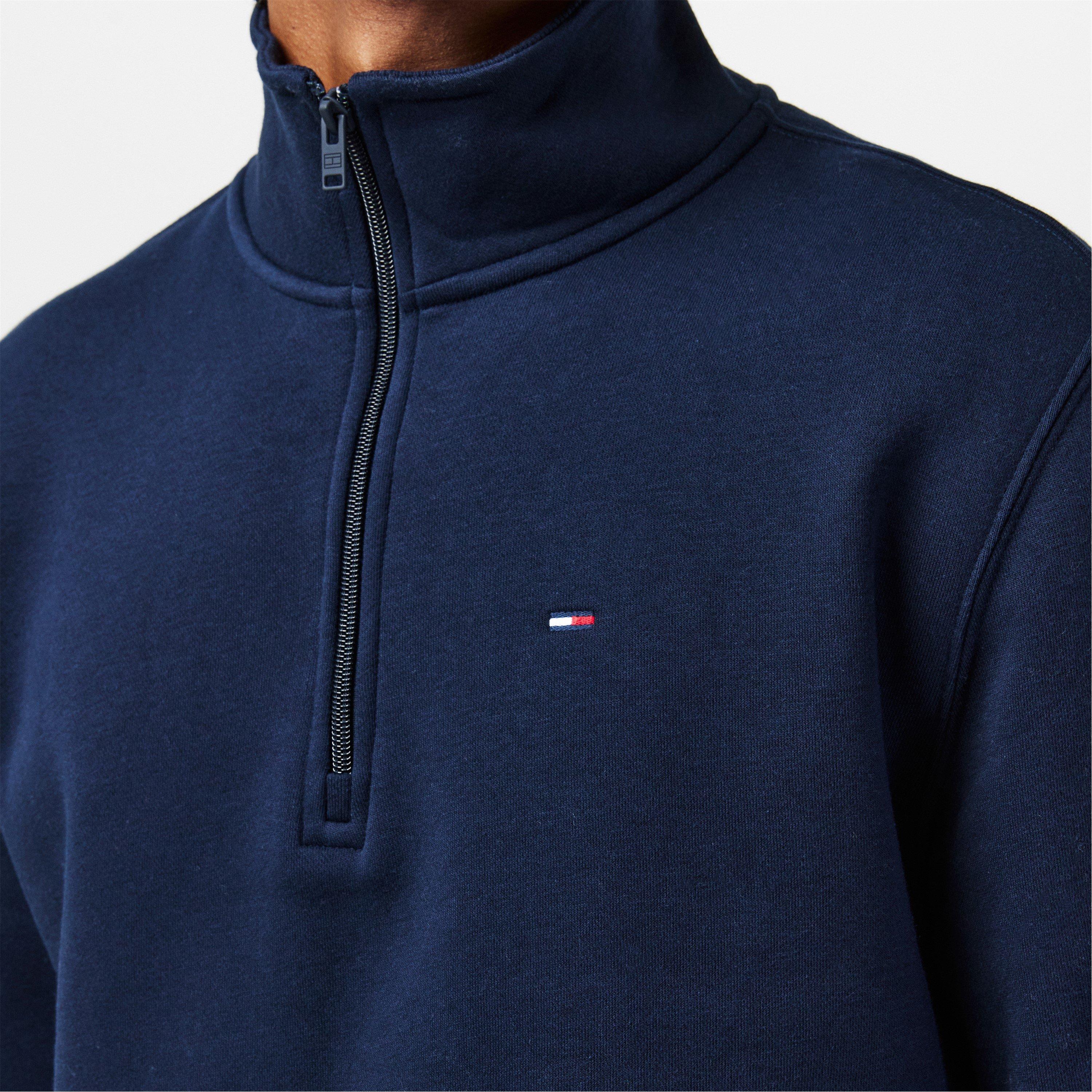 Dark Navy C1G - Tommy Jeans - Flag quarter Zip Fleece - 5