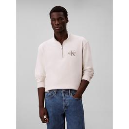 Calvin Klein Jeans Men's CKJ Monogram Quarter-Zip Fleece