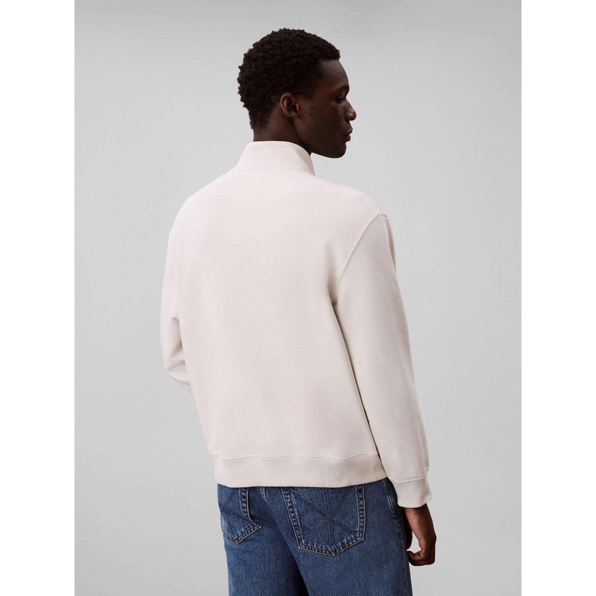 Chalk 67U - Calvin Klein Jeans - Men's CKJ Monogram Quarter-Zip Fleece - 2